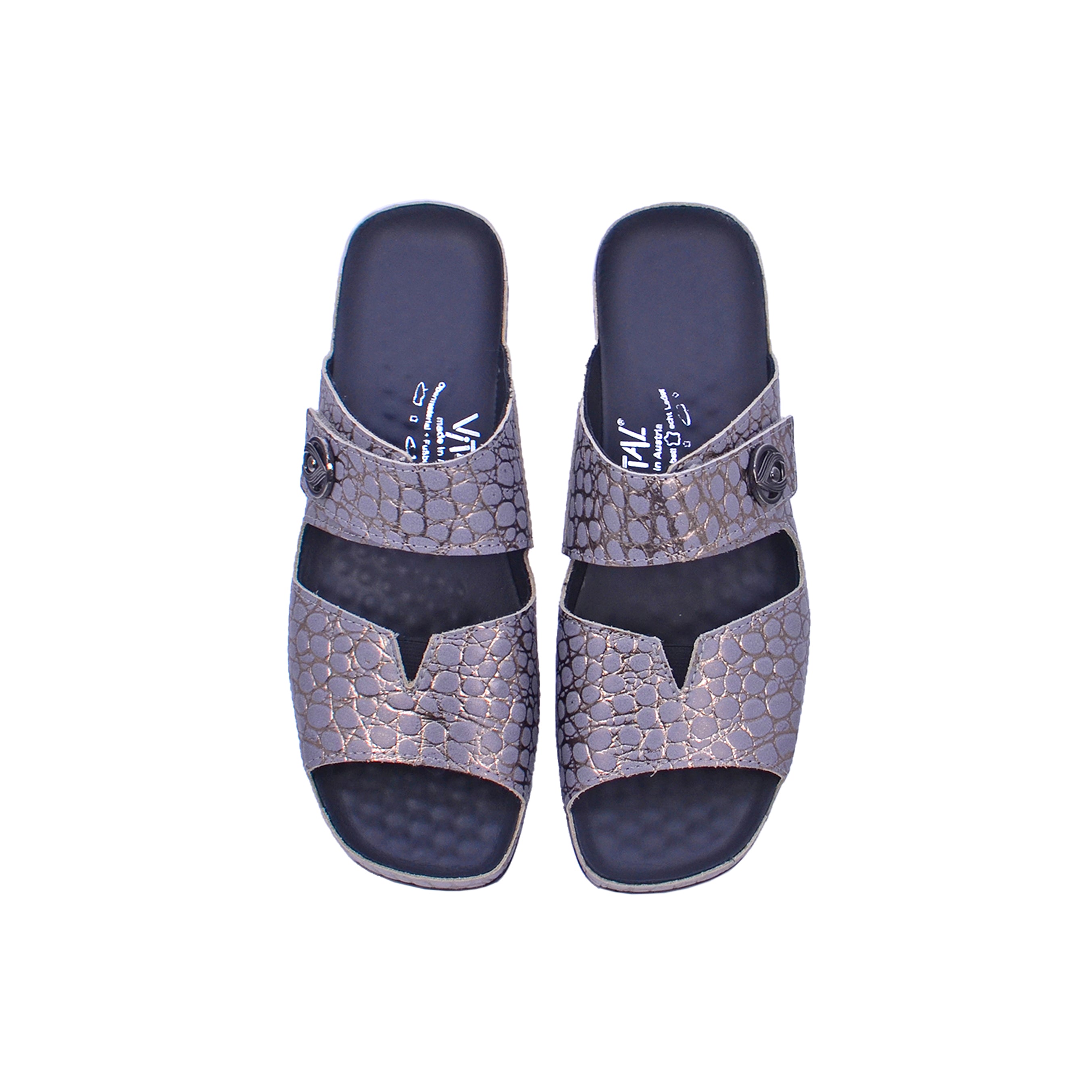 Vital Tina - Reptil 08066-492-71 Women's Sandals #color_Silver