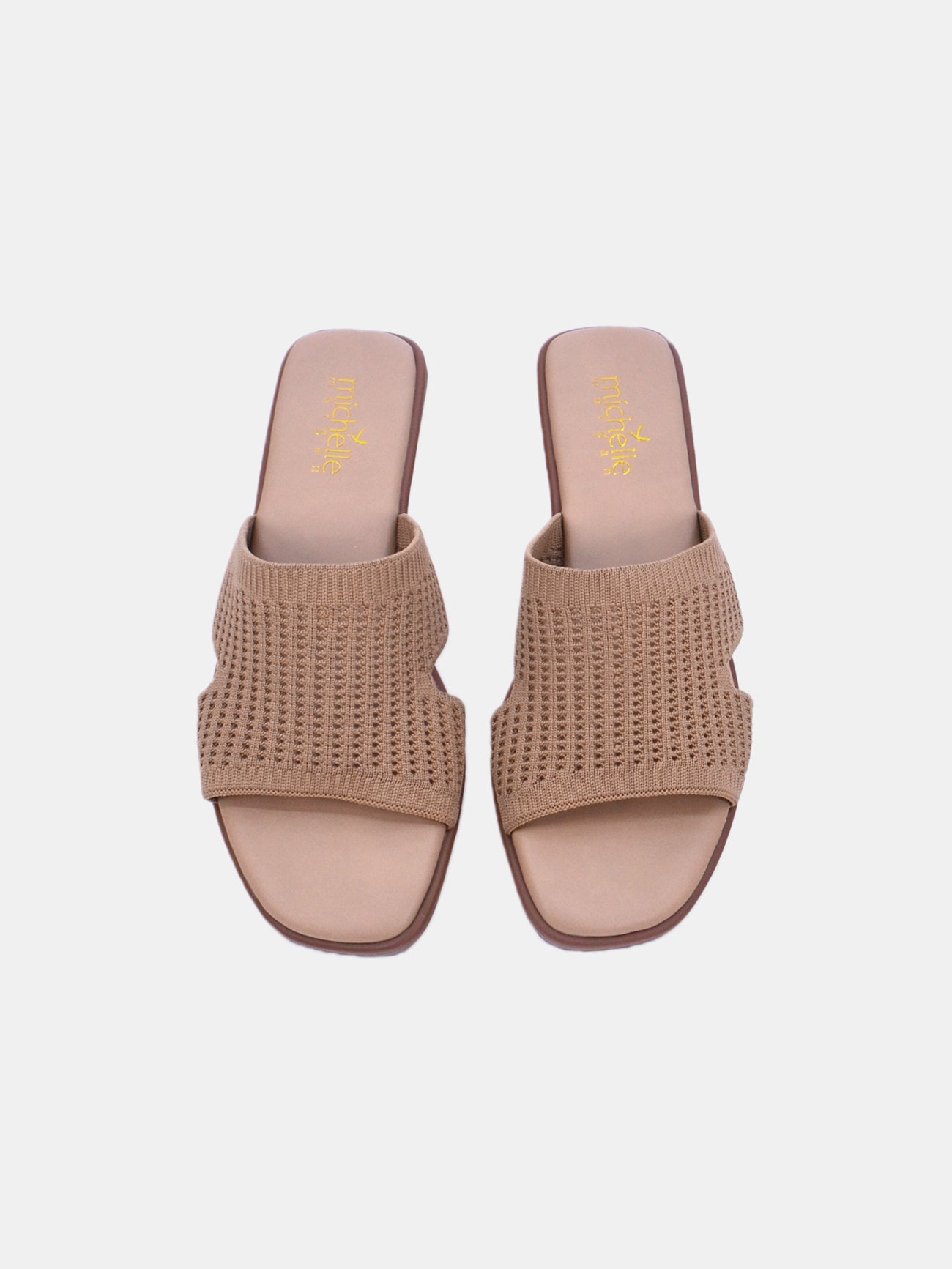 Michelle Morgan 114RJ10H Women's Flat Sandals #color_Beige