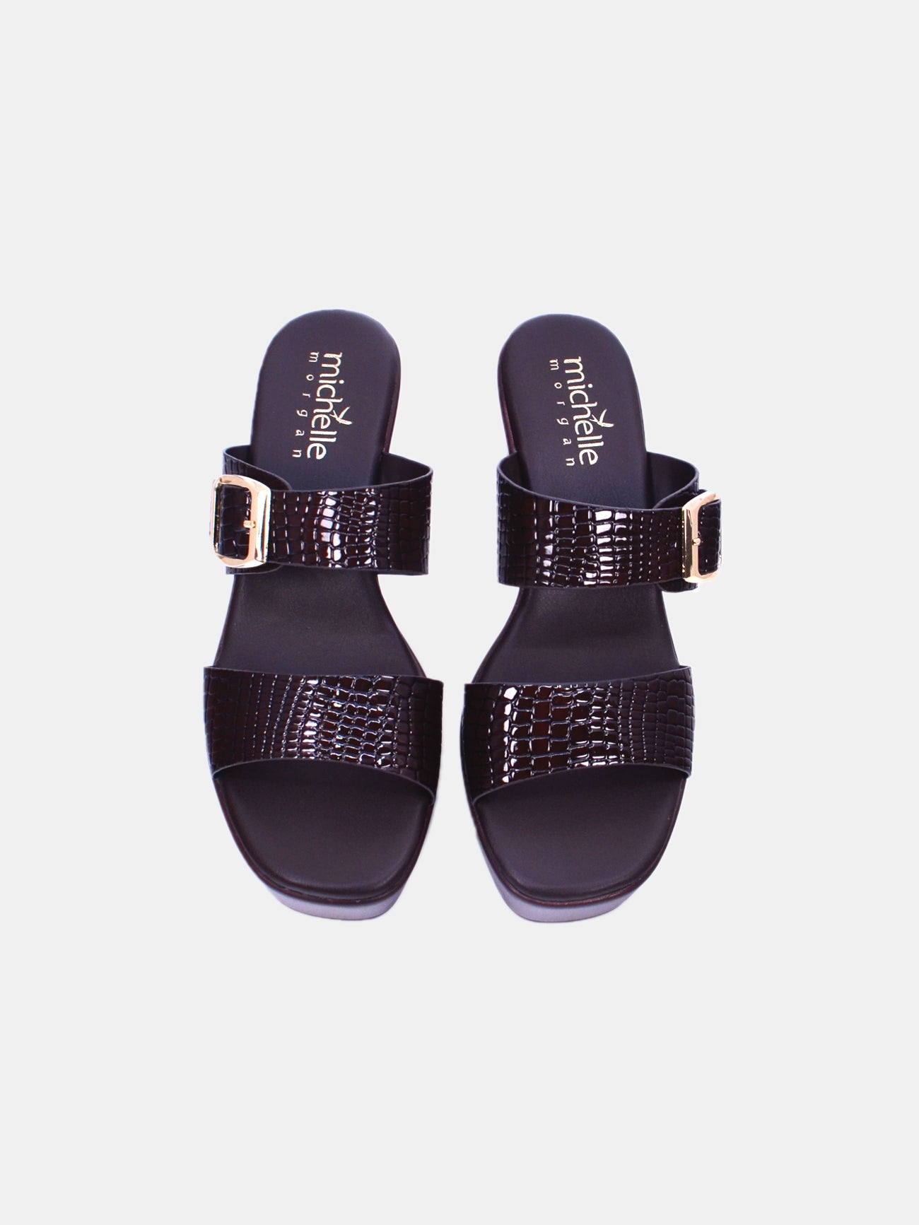 Michelle Morgan 114RJ857 Women's Heeled Sandals #color_Brown