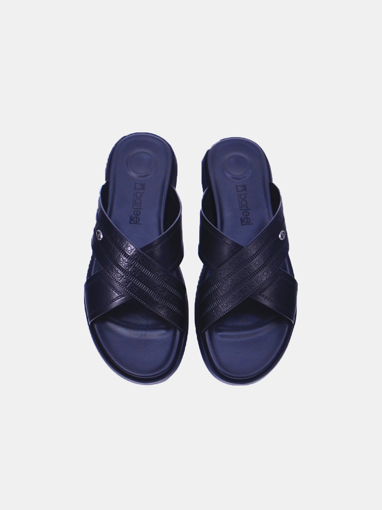 Barjeel Uno 8096-11 Men's Sandals #color_Black