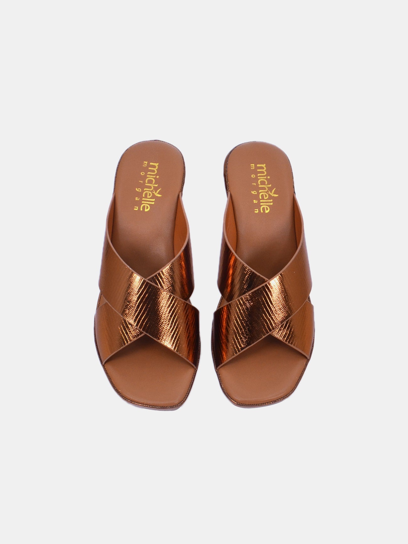 Michelle Morgan 114ZD126 Women's Heeled Sandals #color_Brown