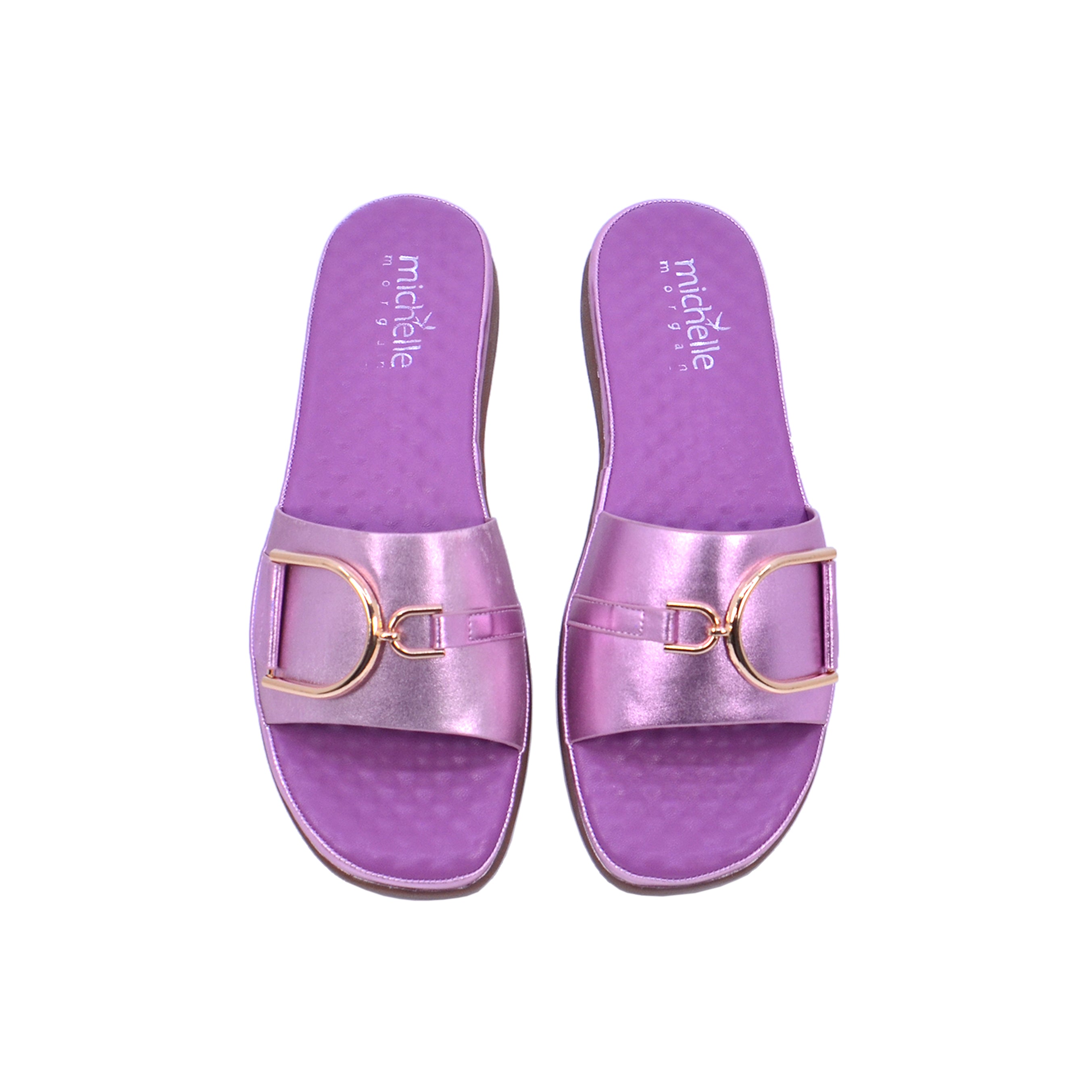 092-2415 Michelle Morgan 214ZD133 Women's Flat Sandals #color_Gold