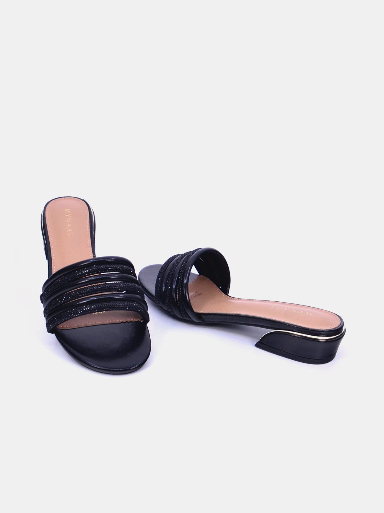 Mynaal Ophelia Women's Flat Sandals #color_Black