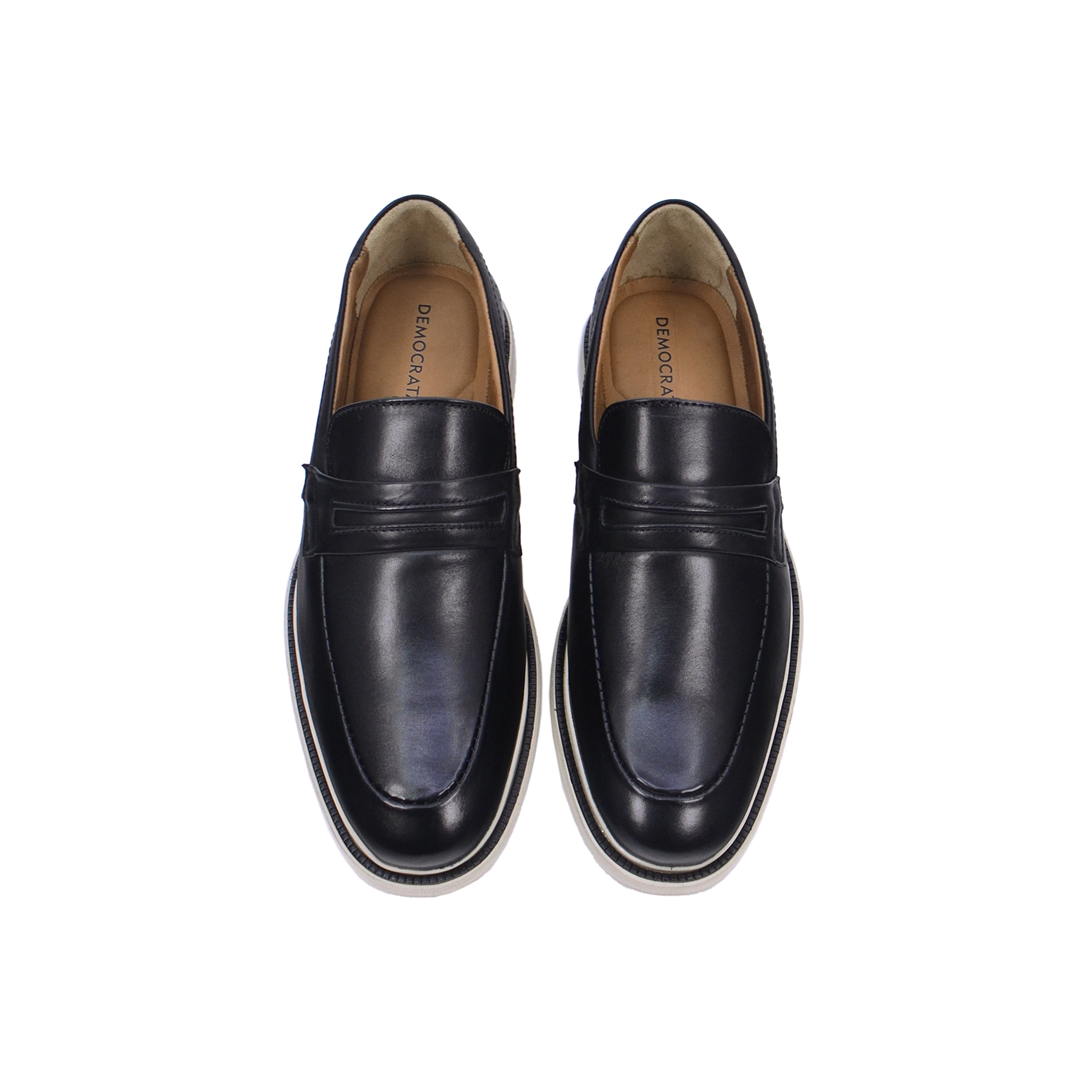 032-175 Democrata Men's Casual Shoes #color_Black