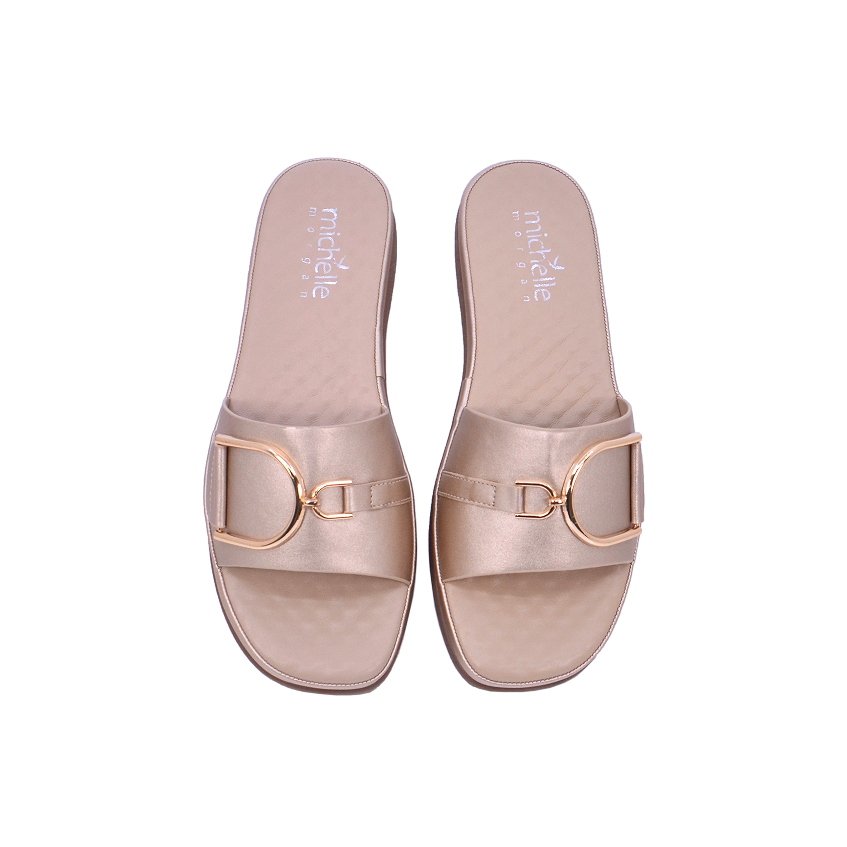092-2416 Michelle Morgan 214ZD133 Women's Flat Sandals #color_Gold