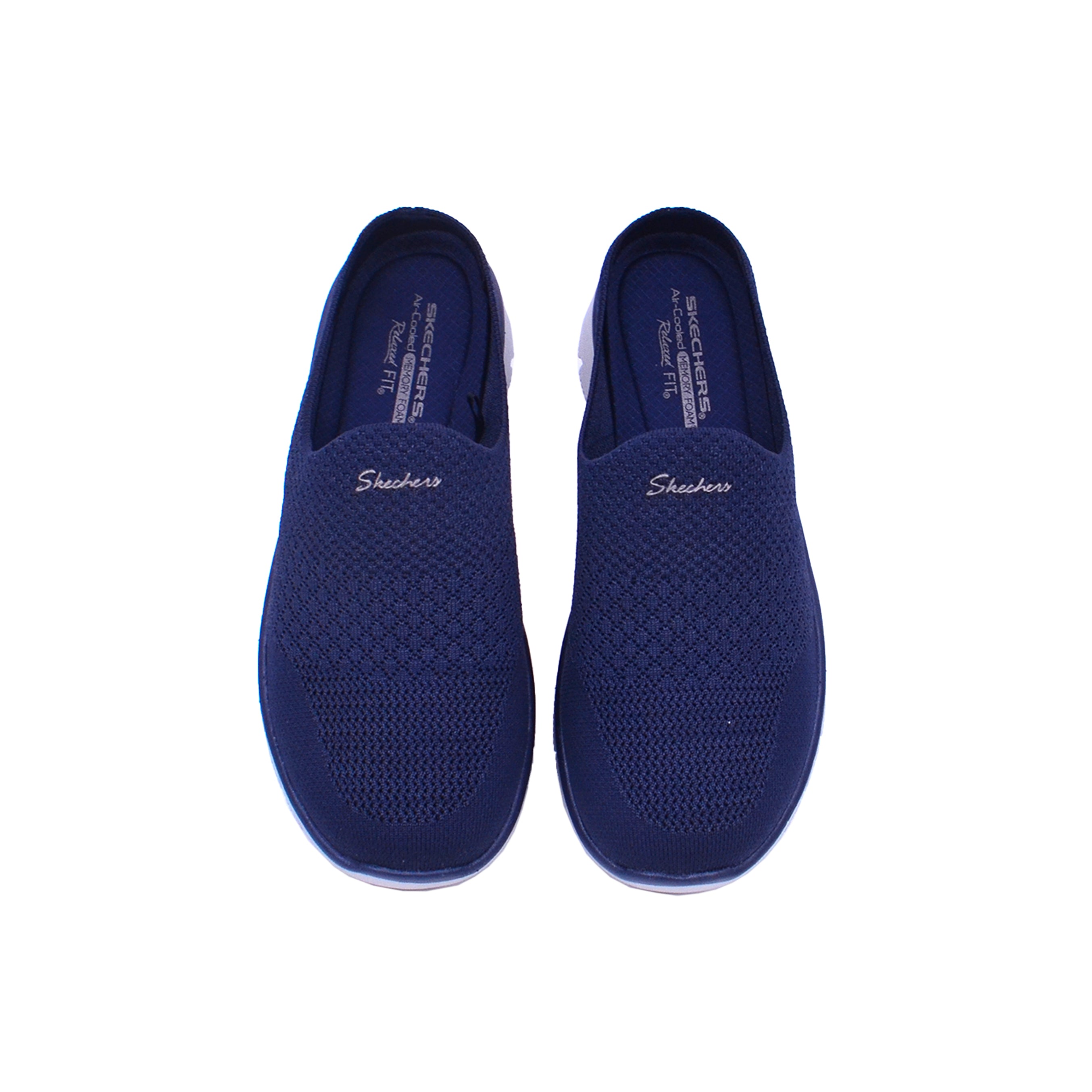 Skechers Women's Relaxed Fit: Easy Going - Open Flow Shoes #color_Navy