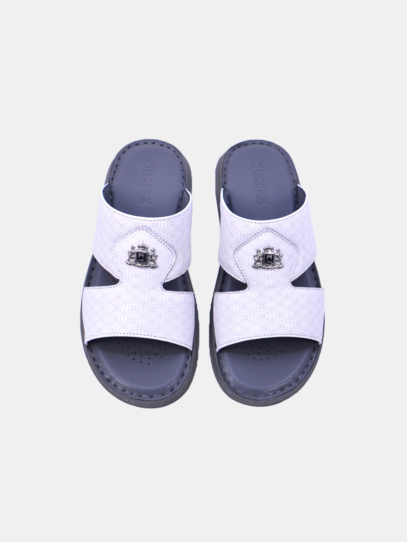Barjeel Uno 21410-12 Men's Arabic Sandals #color_White