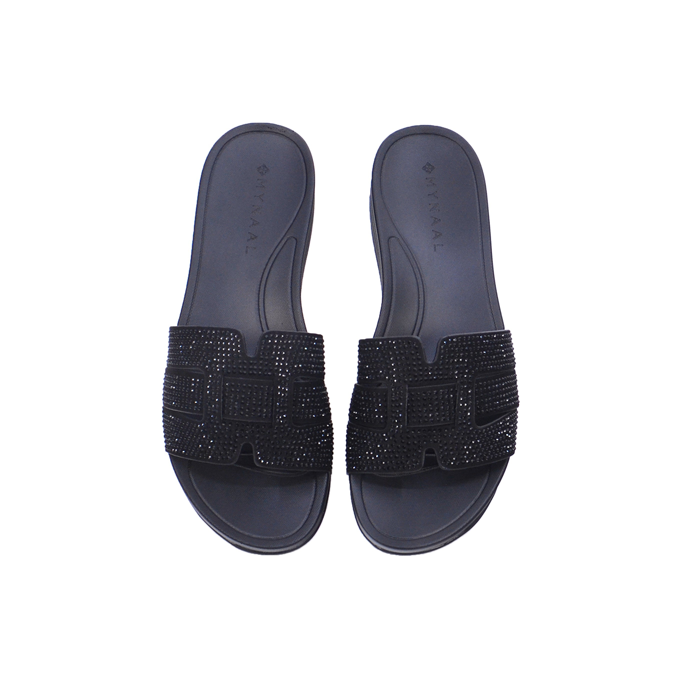 Mynaal 414Rj901 Women's Slide Sandal #color_Black