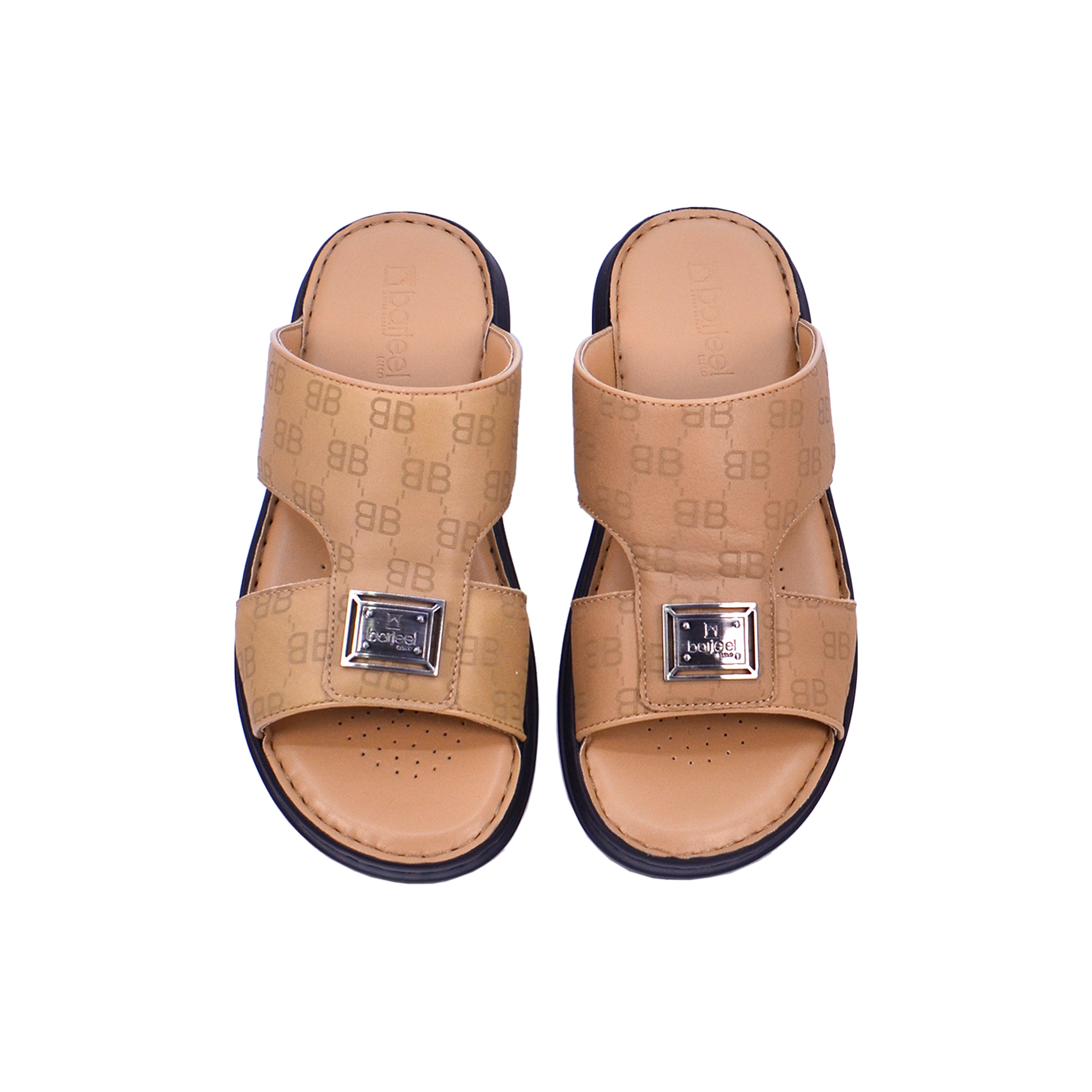 Barjeel Uno 21410-13 Men's Arabic Sandals #color_Beige