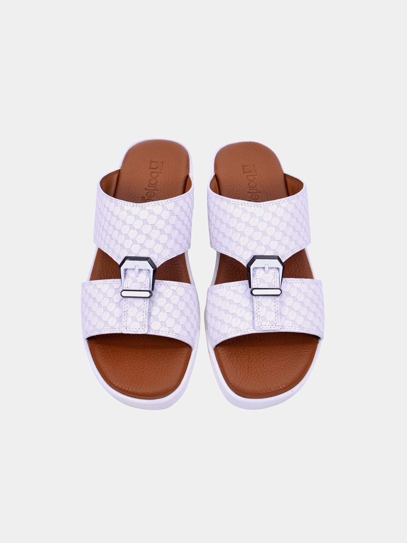 Barjeel Uno BJM 11 Men's Sandals #color_White