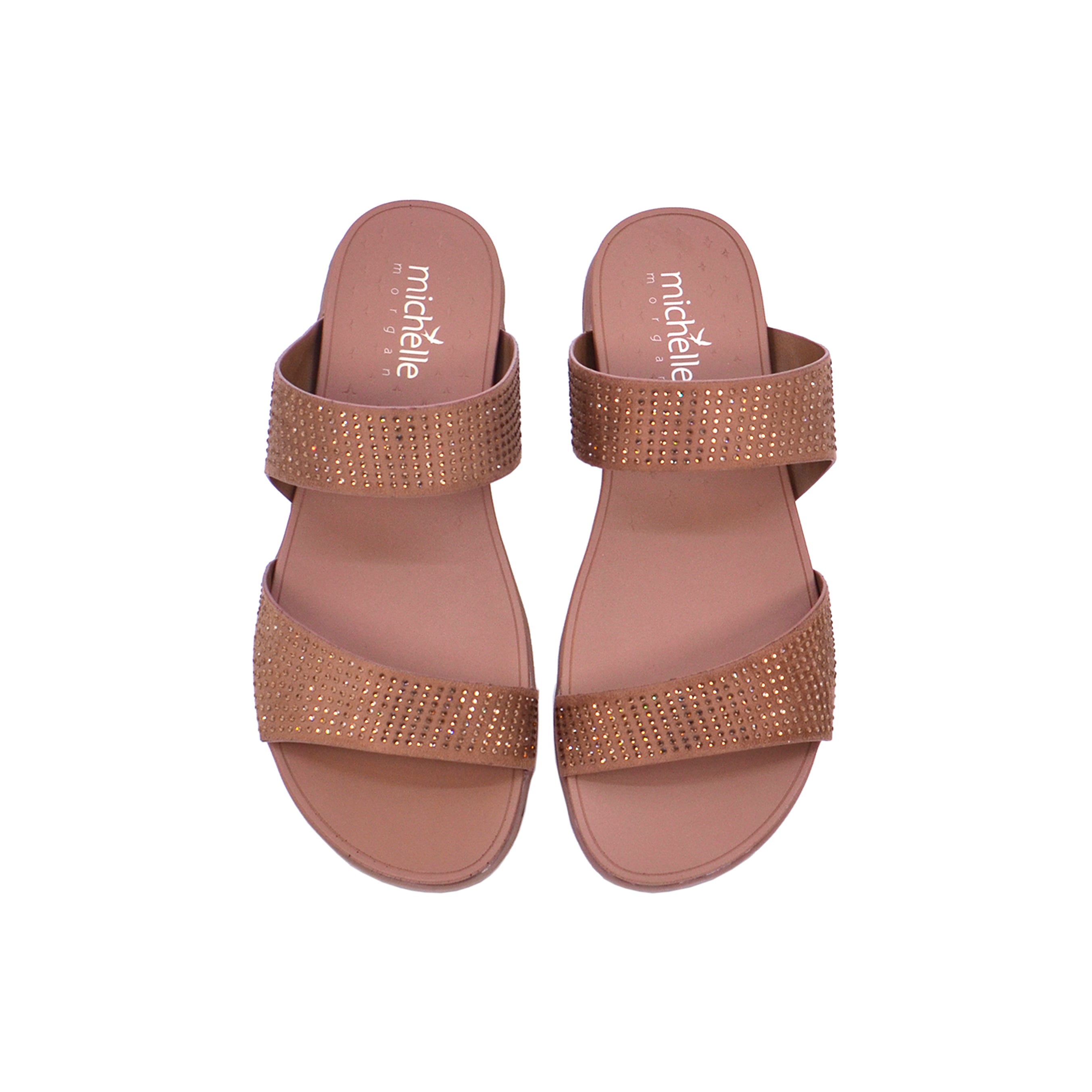 092-2480 Michelle Morgan 814RJ082 Women's Flat Sandals #color_Beige