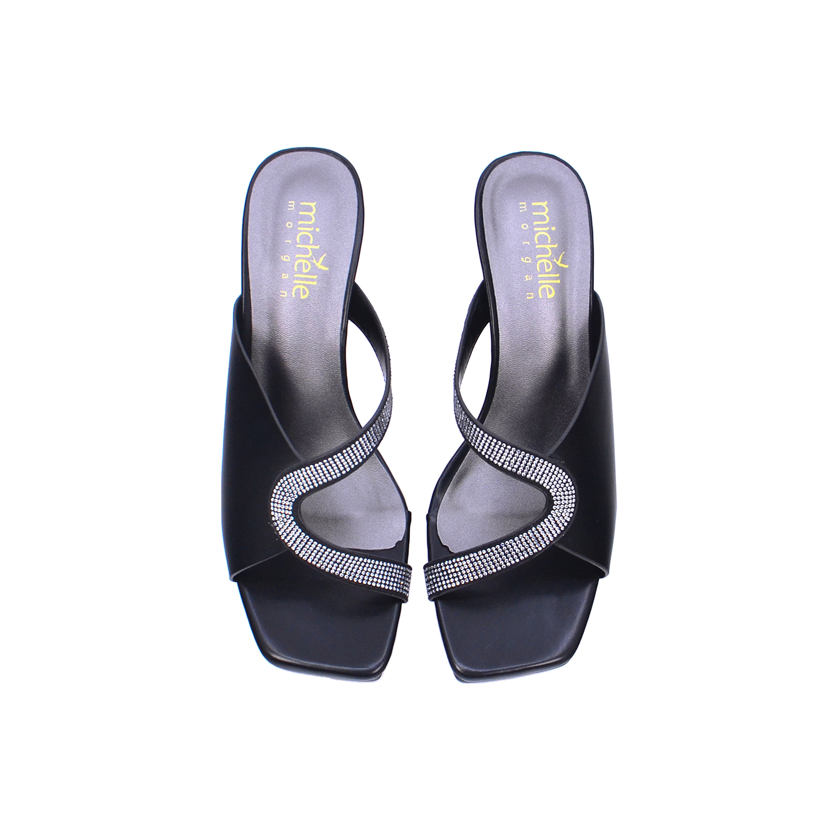 Michelle Morgan 213RJ772 Women's Heeled Sandals #color_Black