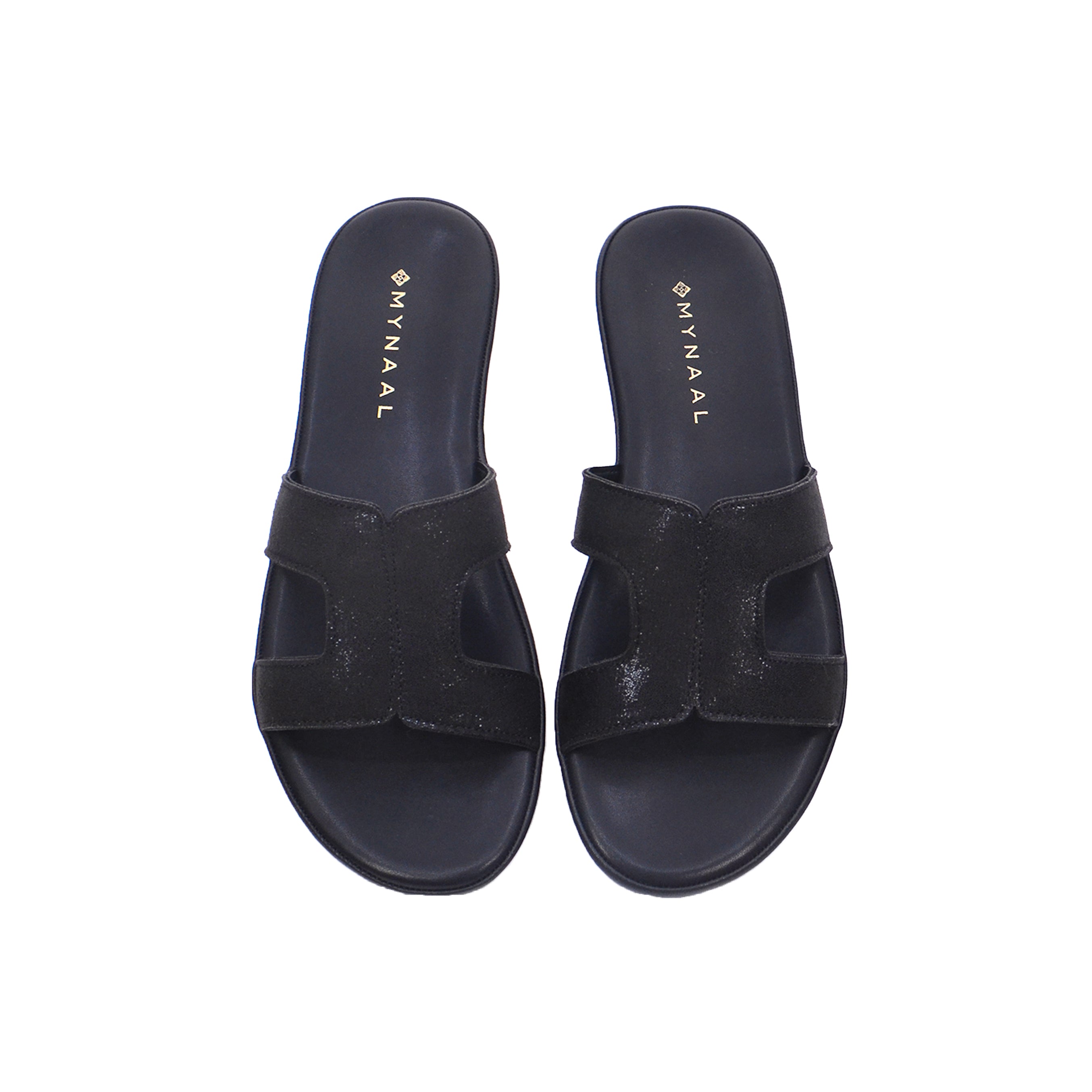Mynaal Women's Heeled Sandals #color_Black