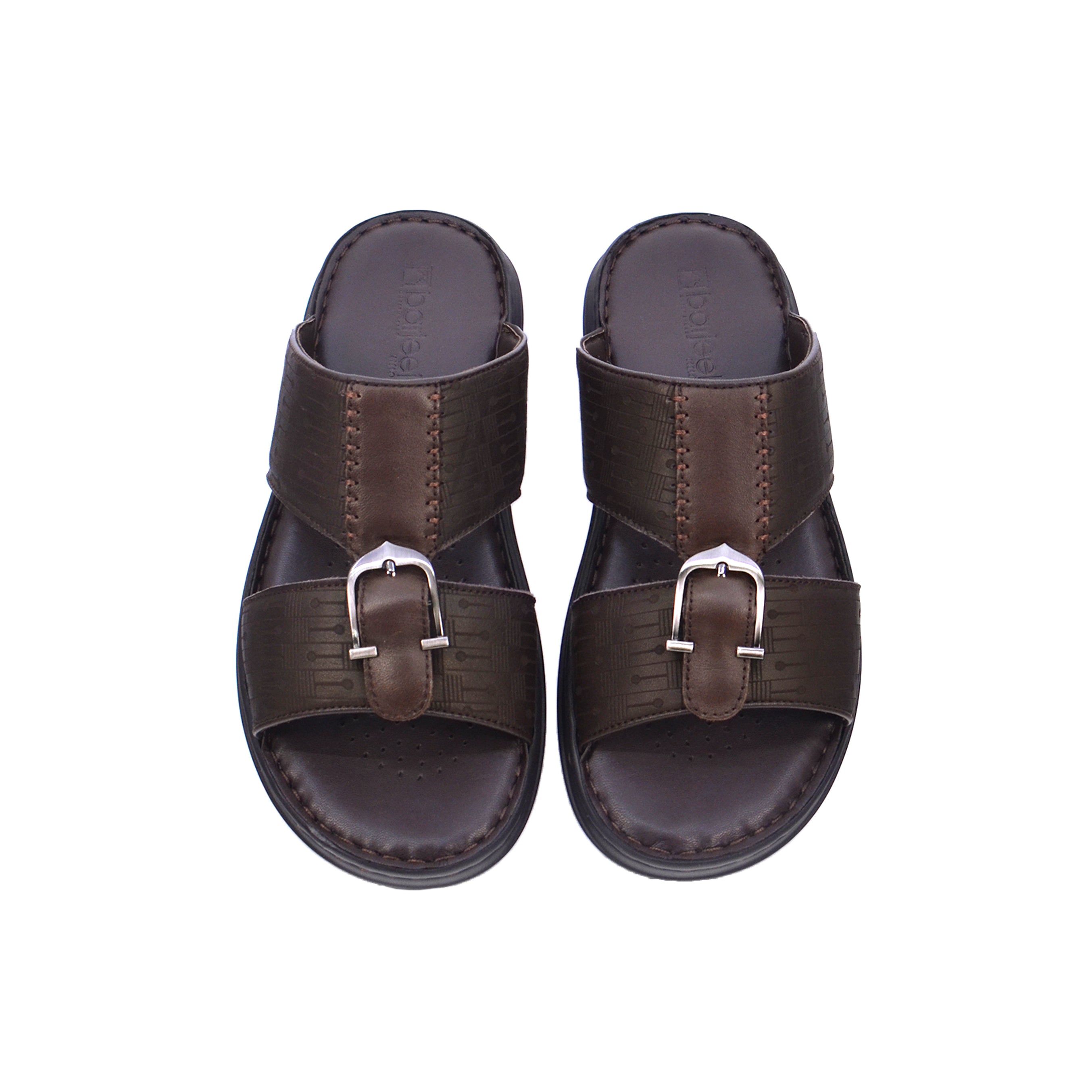 Barjeel Uno 21410-11 Men's Arabic Sandals #color_Brown