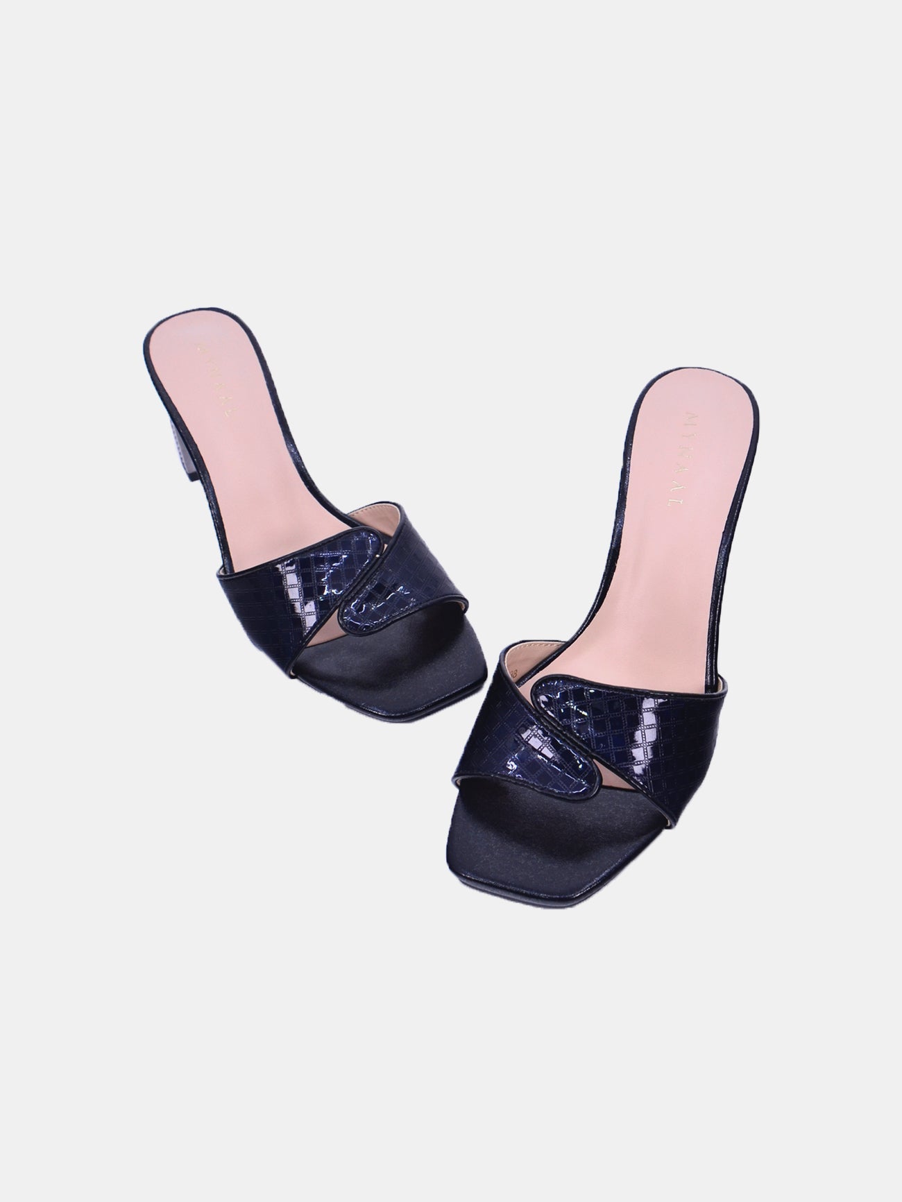 Mynaal Celest Women's Block Heel Sandals #color_Black
