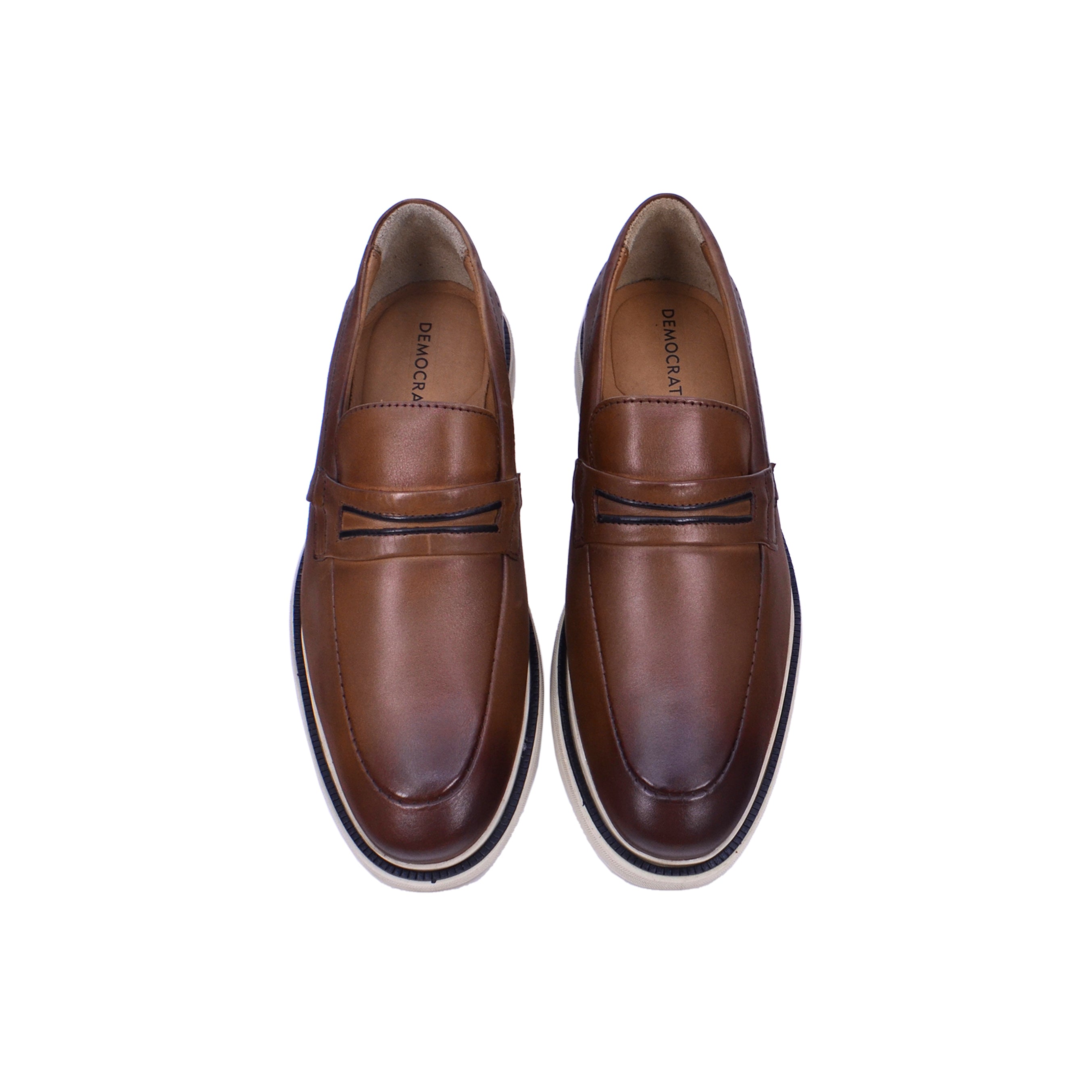 032-176 Democrata Men's Casual Shoes #color_Tan