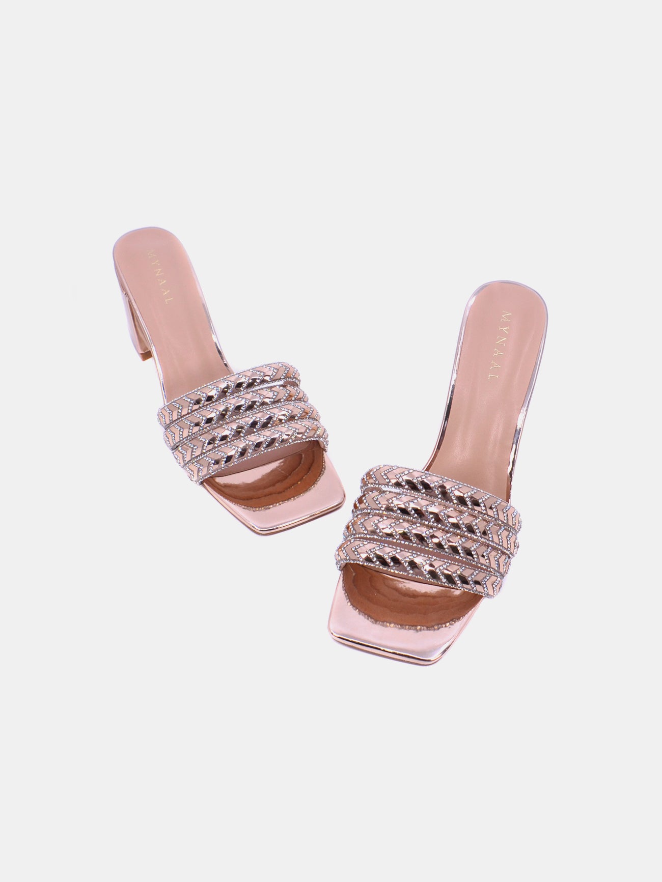 Mynaal Styra Women's Block Heel Sandals #color_Beige