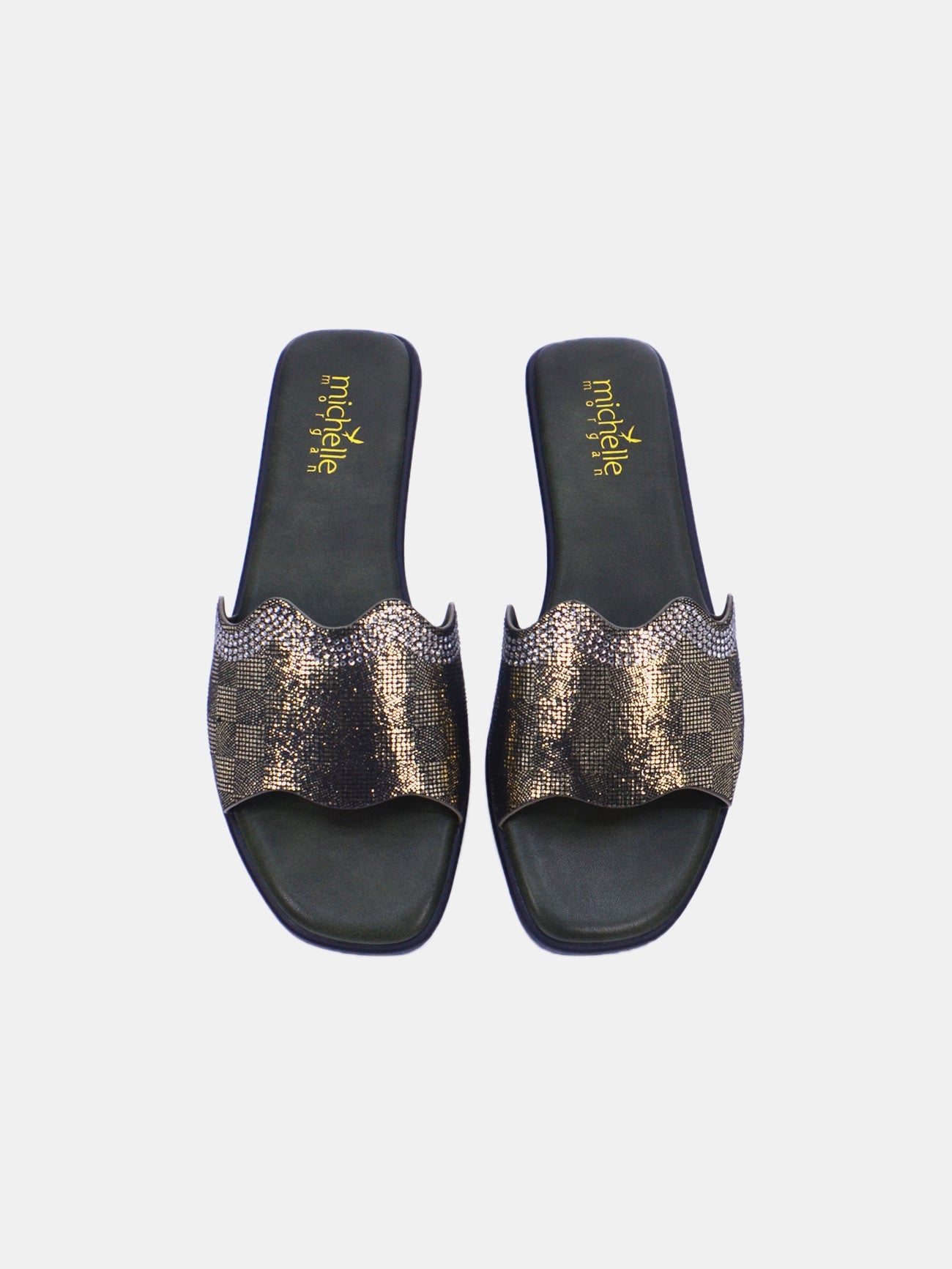 Michelle Morgan 114RC103 Women's Flat Sandals #color_Green