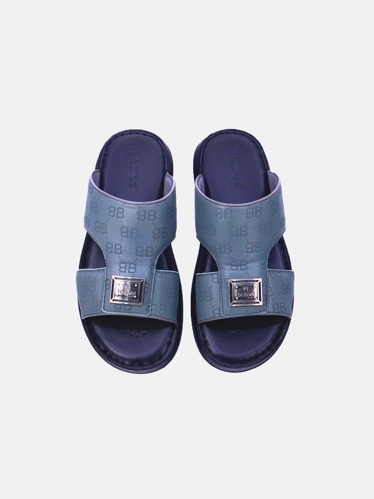 Barjeel Uno 21410-13 Men's Arabic Sandals #color_Gray