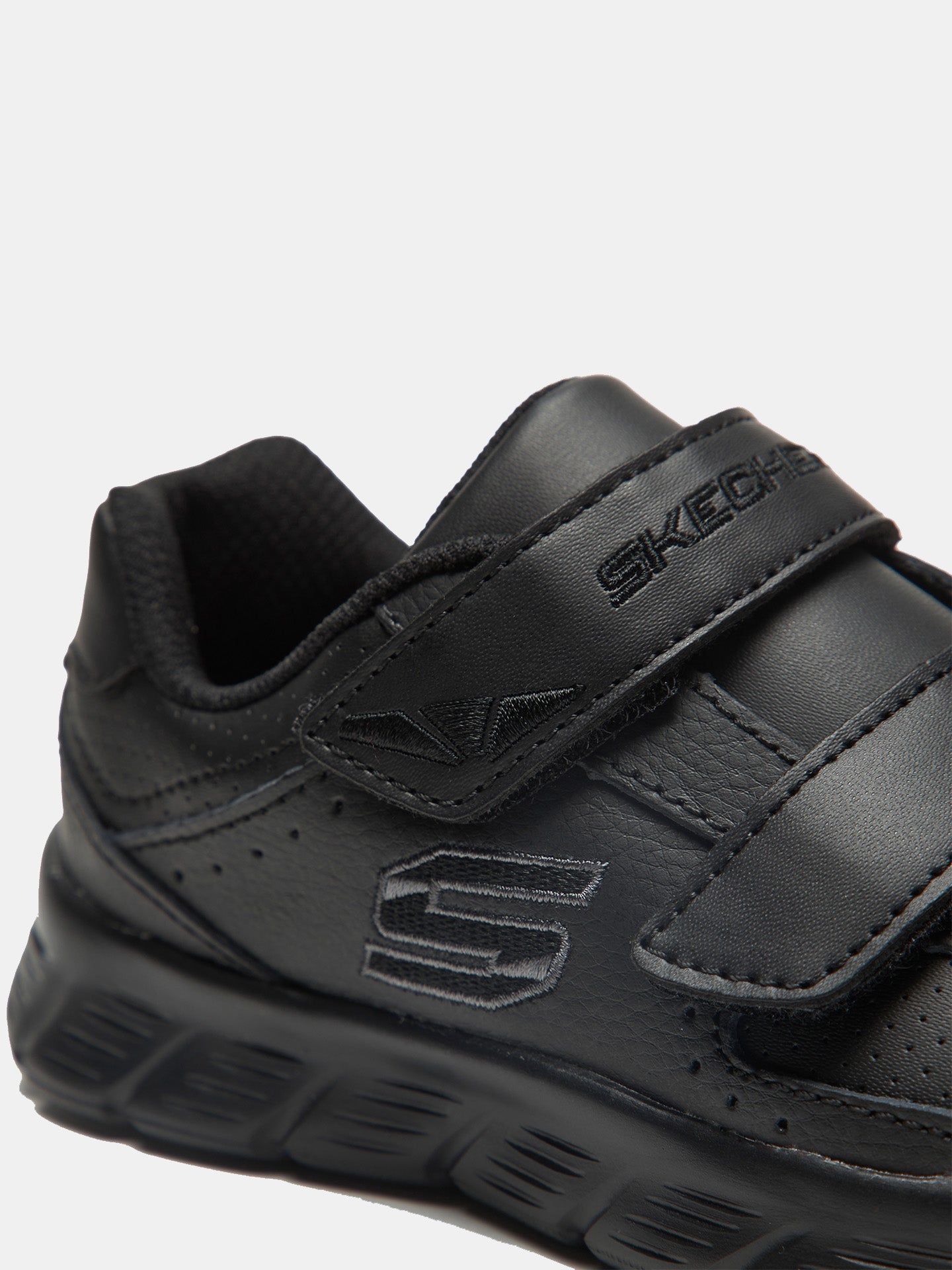 Skechers Comfy Flex School Shoes #color_Black