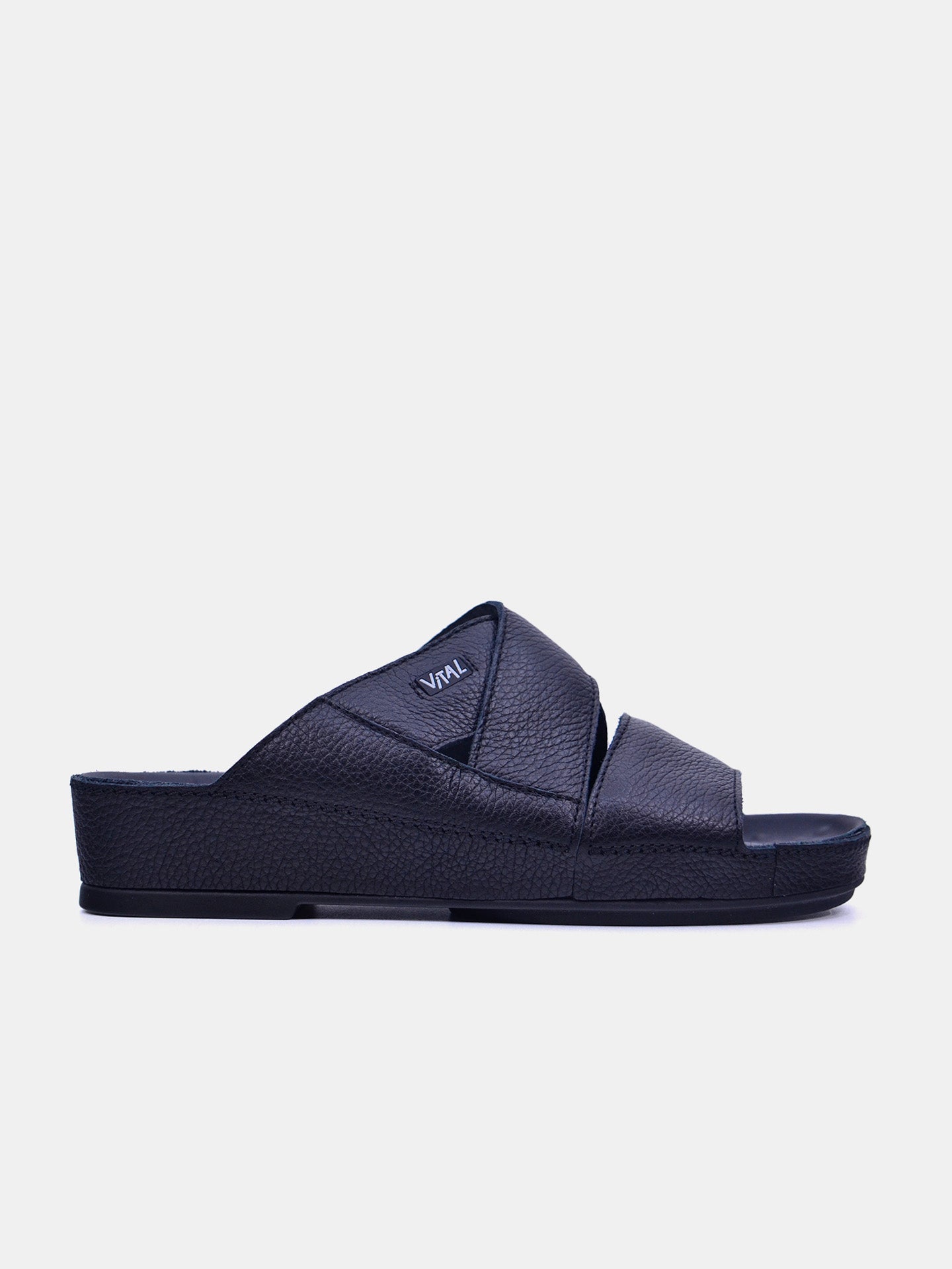 Vital 74003S Men's Slider Sandals #color_Black