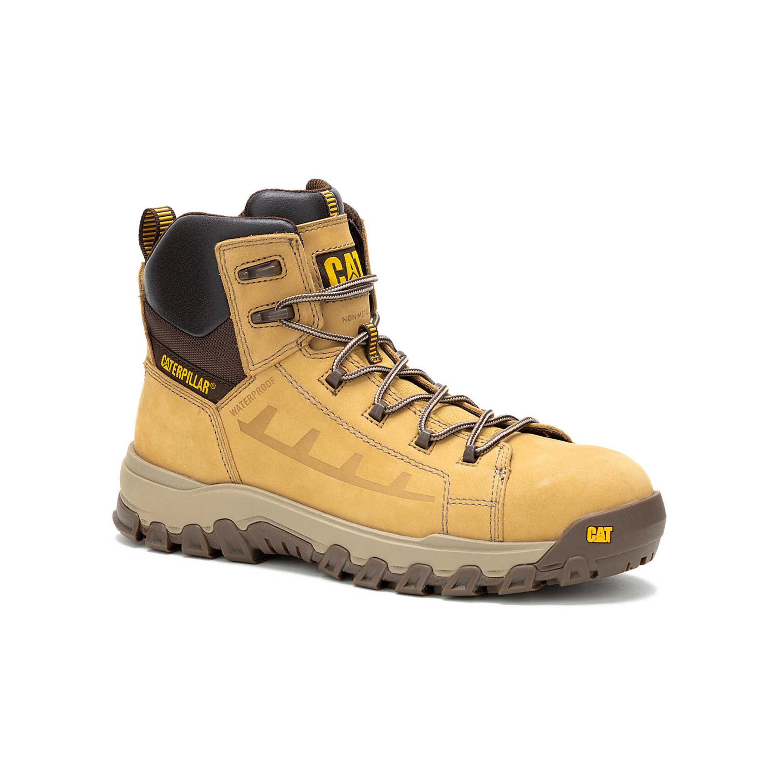 Caterpillar Men's Threshold Rebound Waterproof Composite Toe Work Boot #color_Yellow