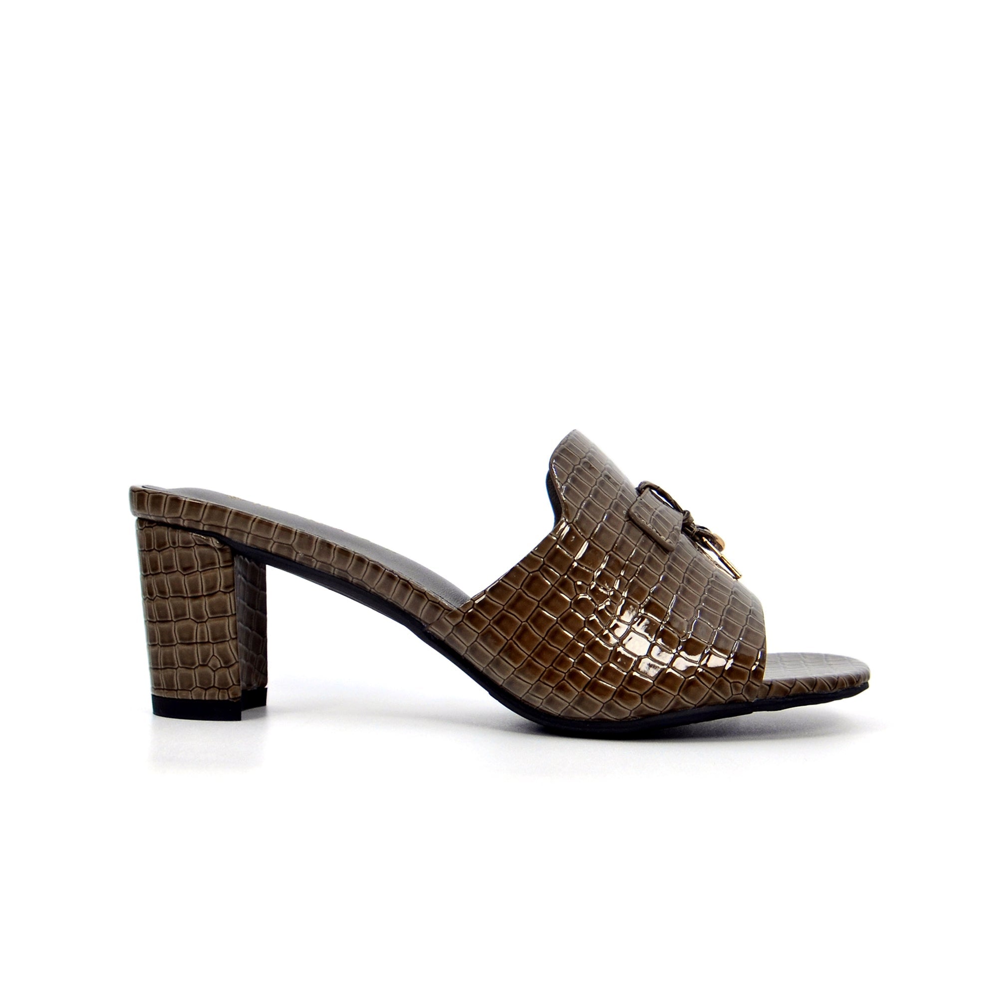 Mynaal 213Rc192 Women's Block Heel Sandal #color_Brown