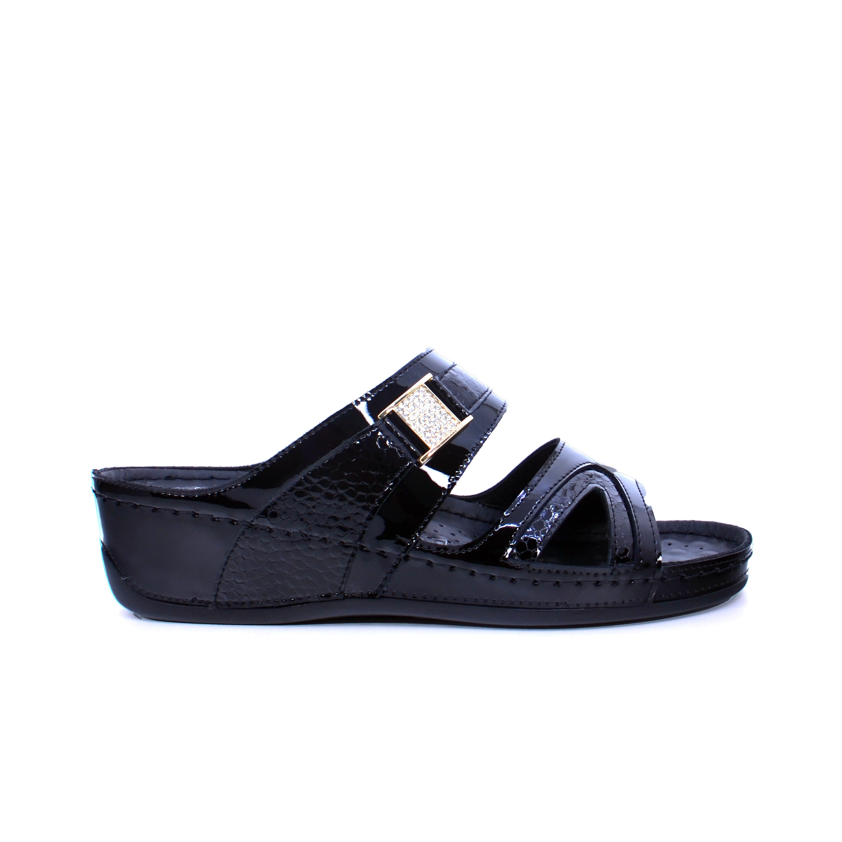 Think 4008-1 Women's Sandals #color_Black
