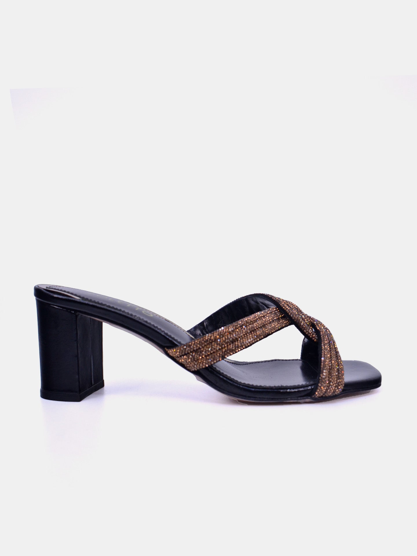 Poletto 4183177 Women's Heeled Sandals #color_Black