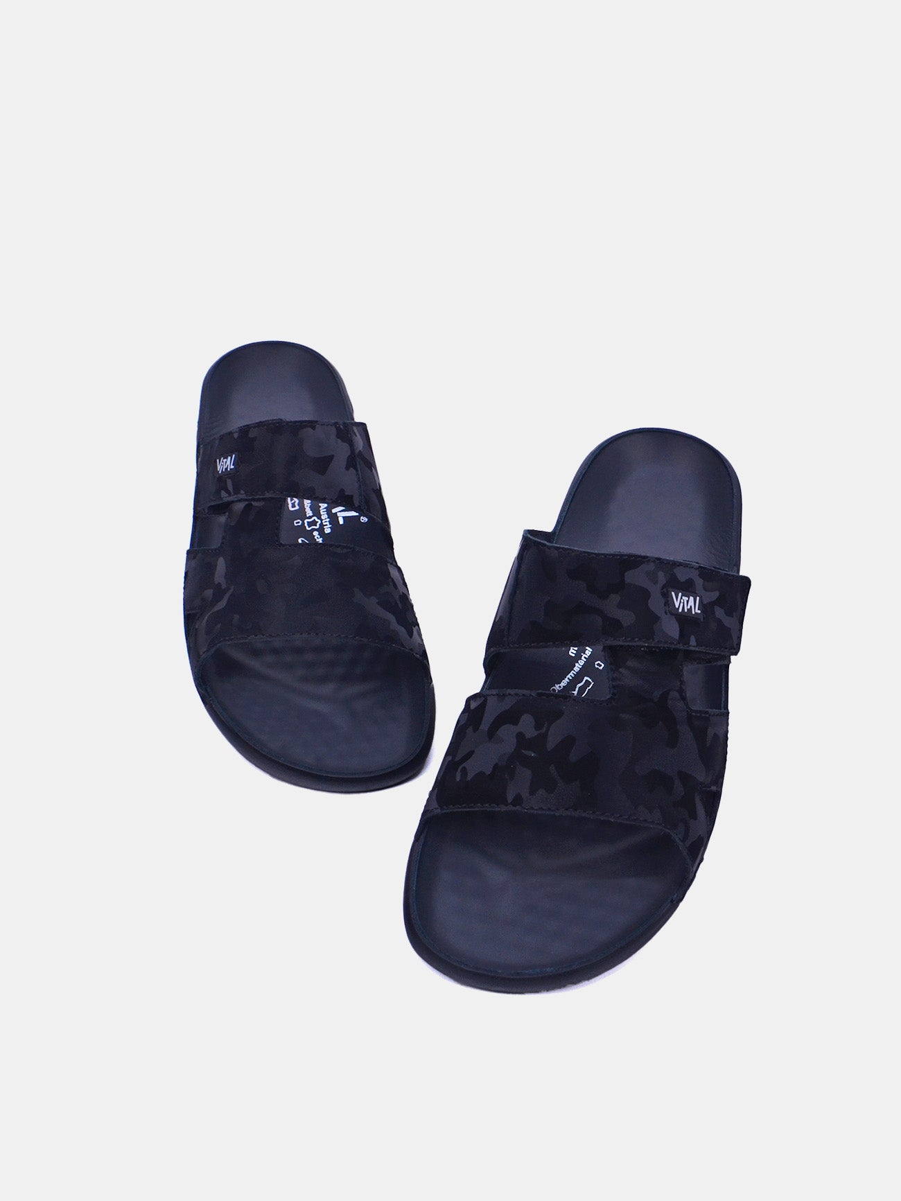 Vital 85101AS Men's Sandals #color_Black
