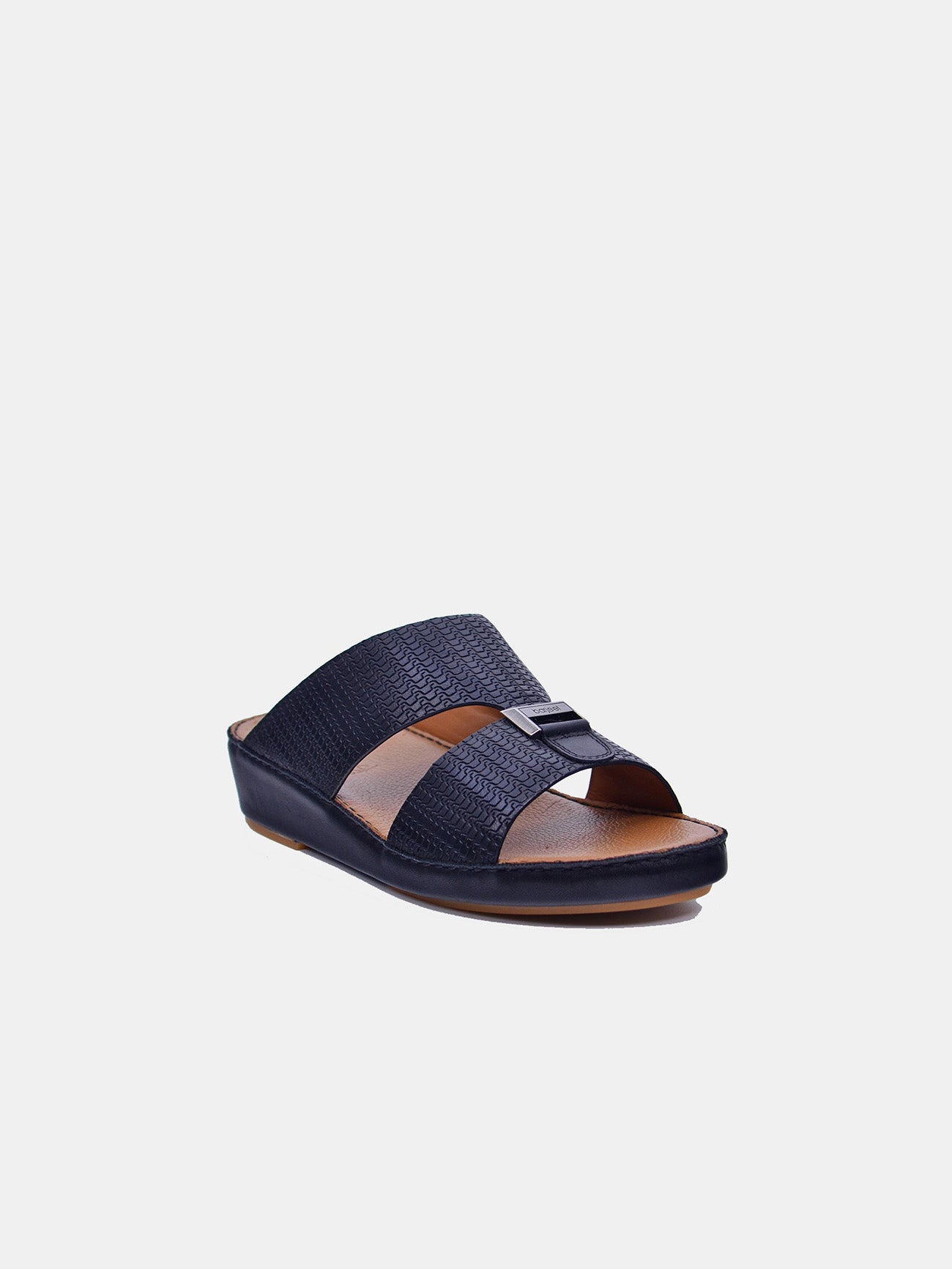 Barjeel Uno BSP1-54 Boys Arabic Sandals #color_Black