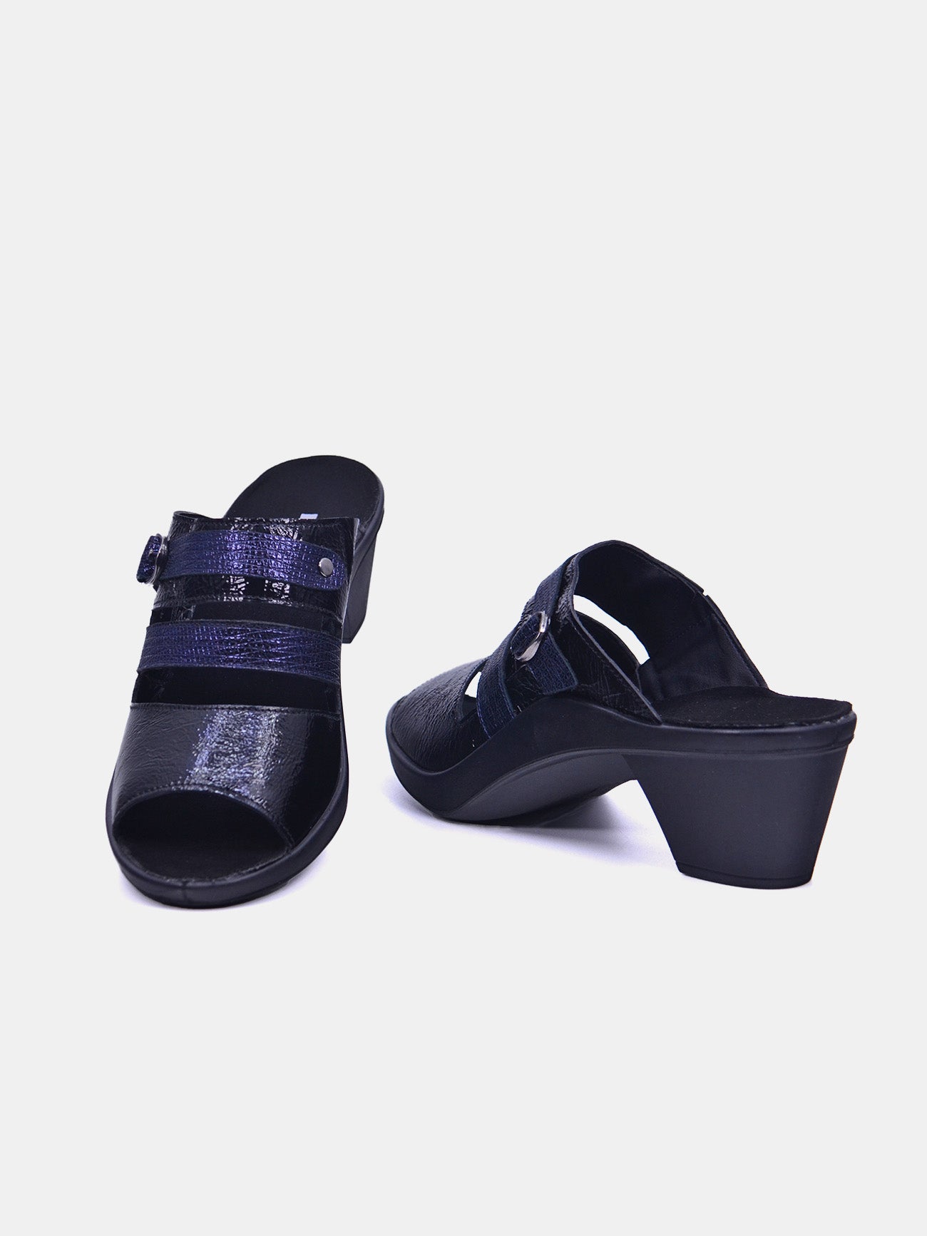 Romika 27168-AR547 Heel Sandals #color_Navy