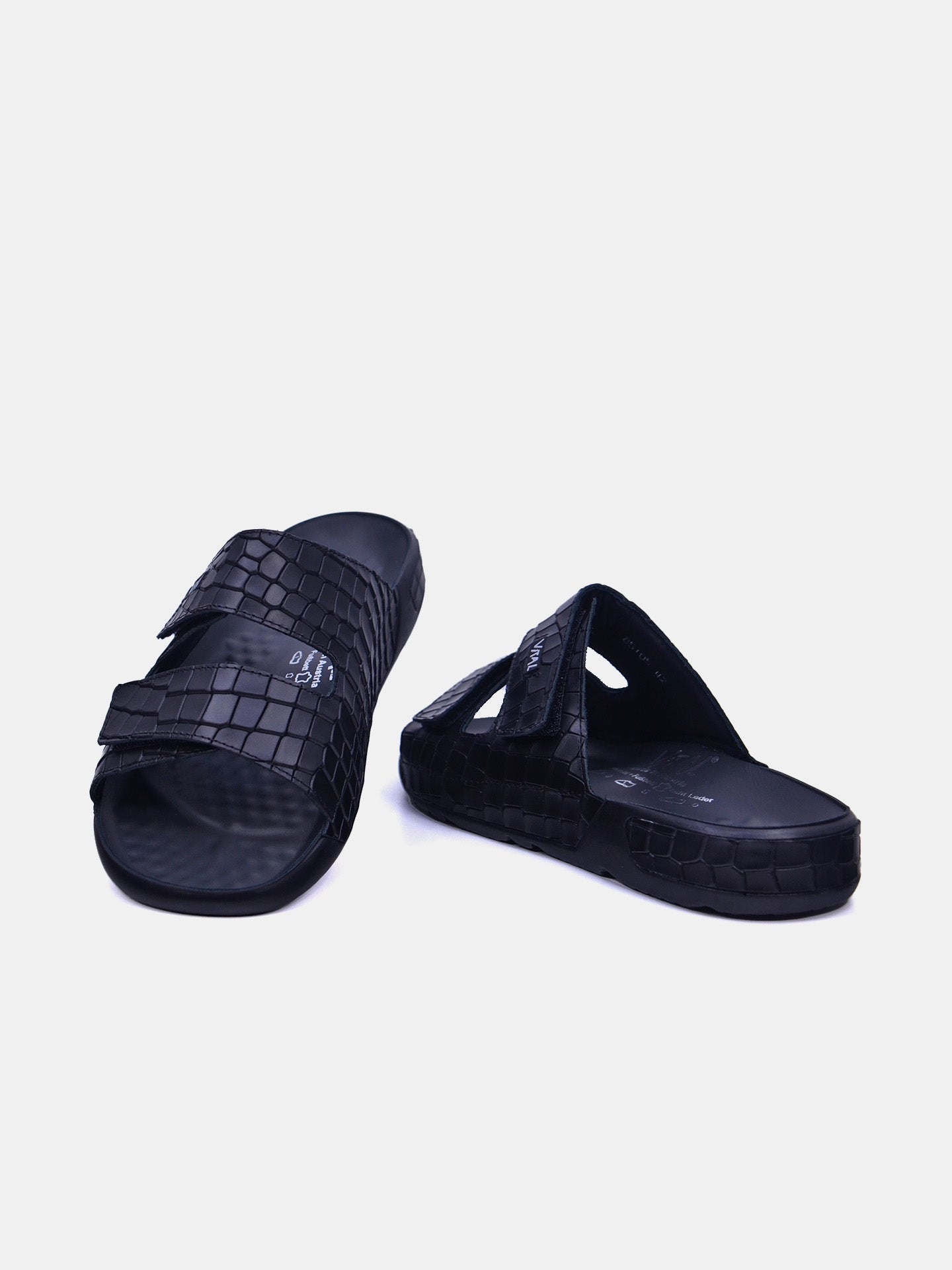 Vital 85105AS Men's Slider Sandals #color_Black