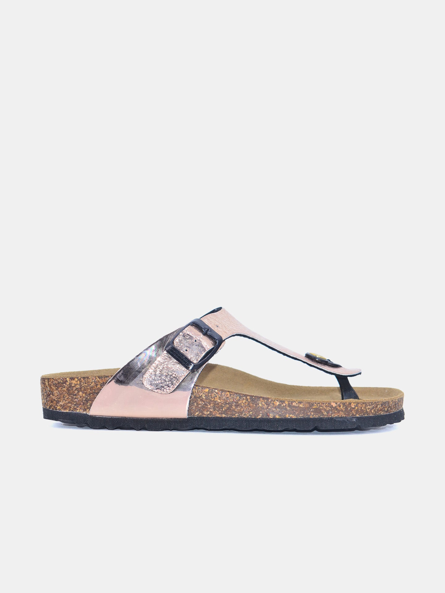Biochic Women's Gizeh Laminated Upper Sandals #color_Gold