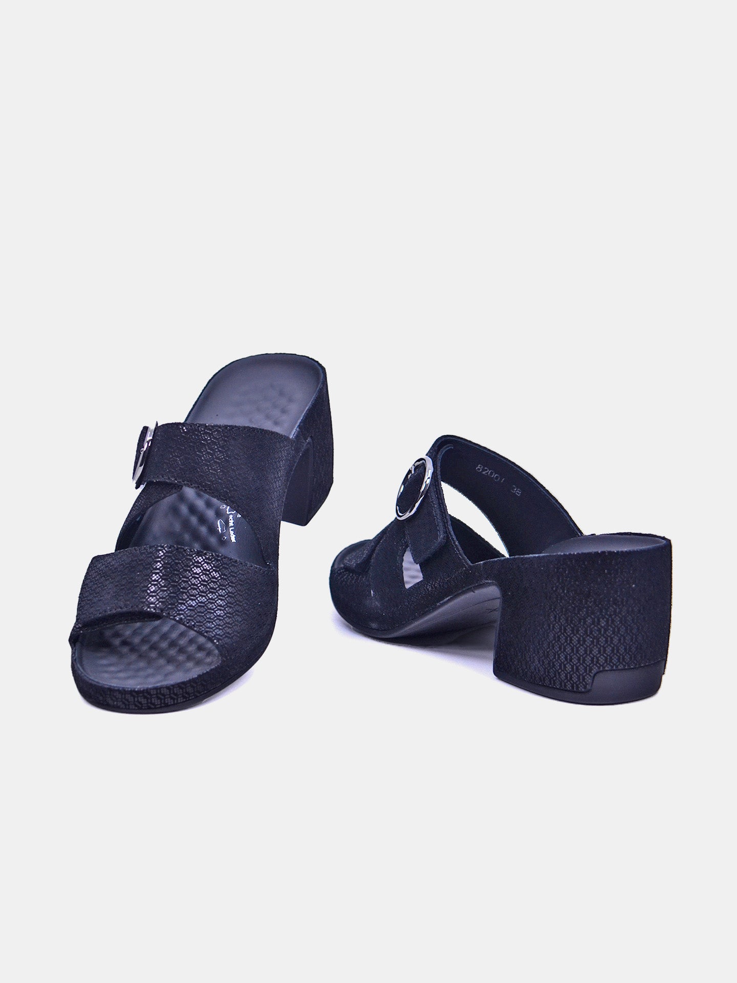 Vital 82001 Women's Heeled Sandals #color_Black