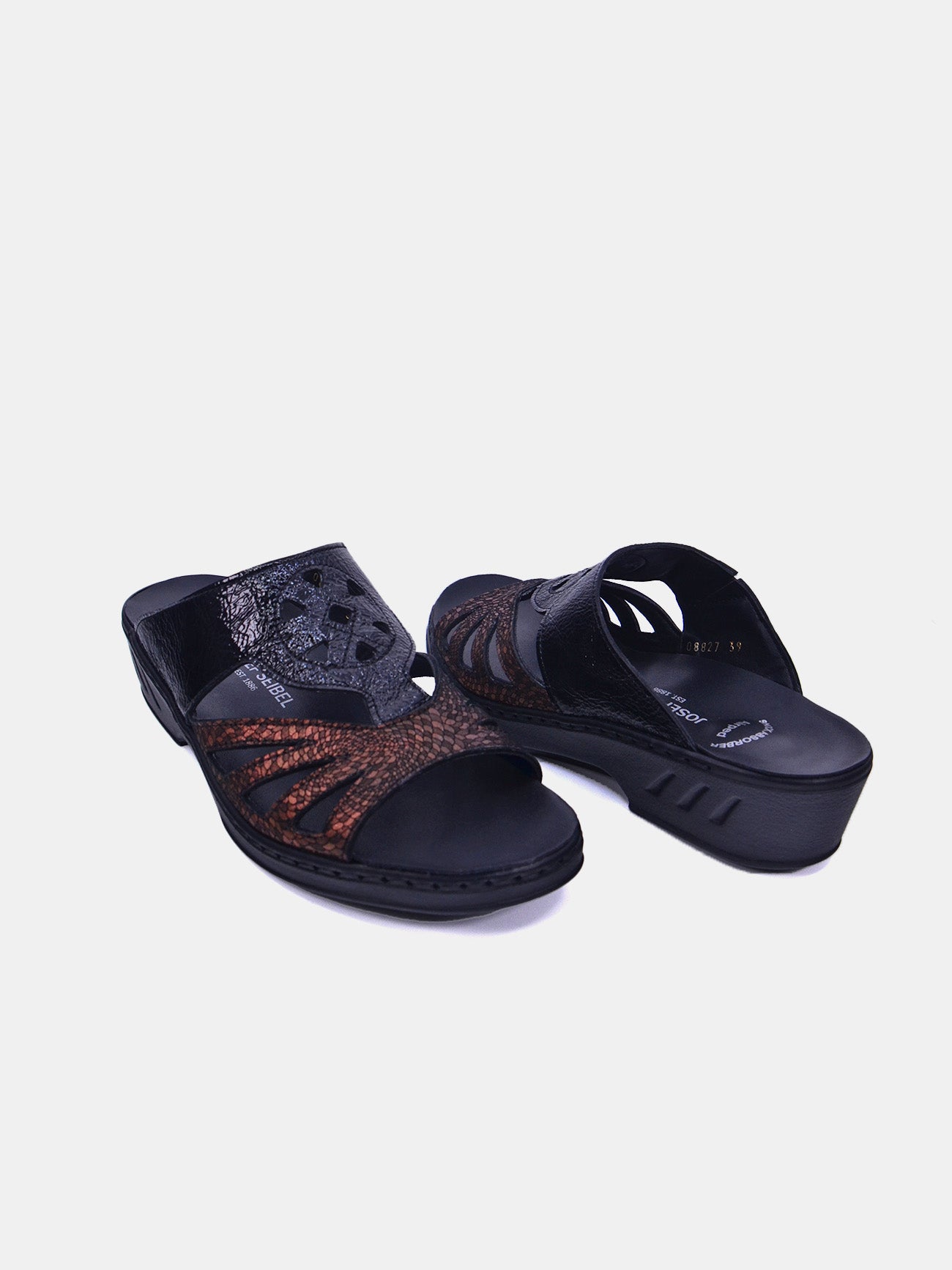 Josef Seibel 08827 Women's Flat Sandals #color_Black