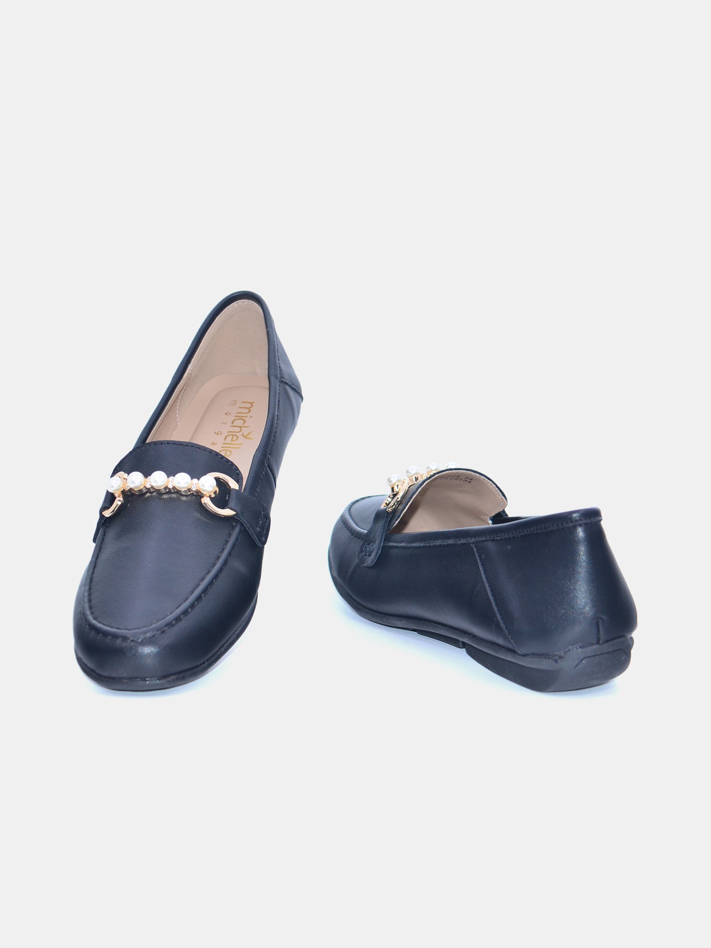 Michelle Morgan 219RC606 Women's Flat Sandals #color_Black
