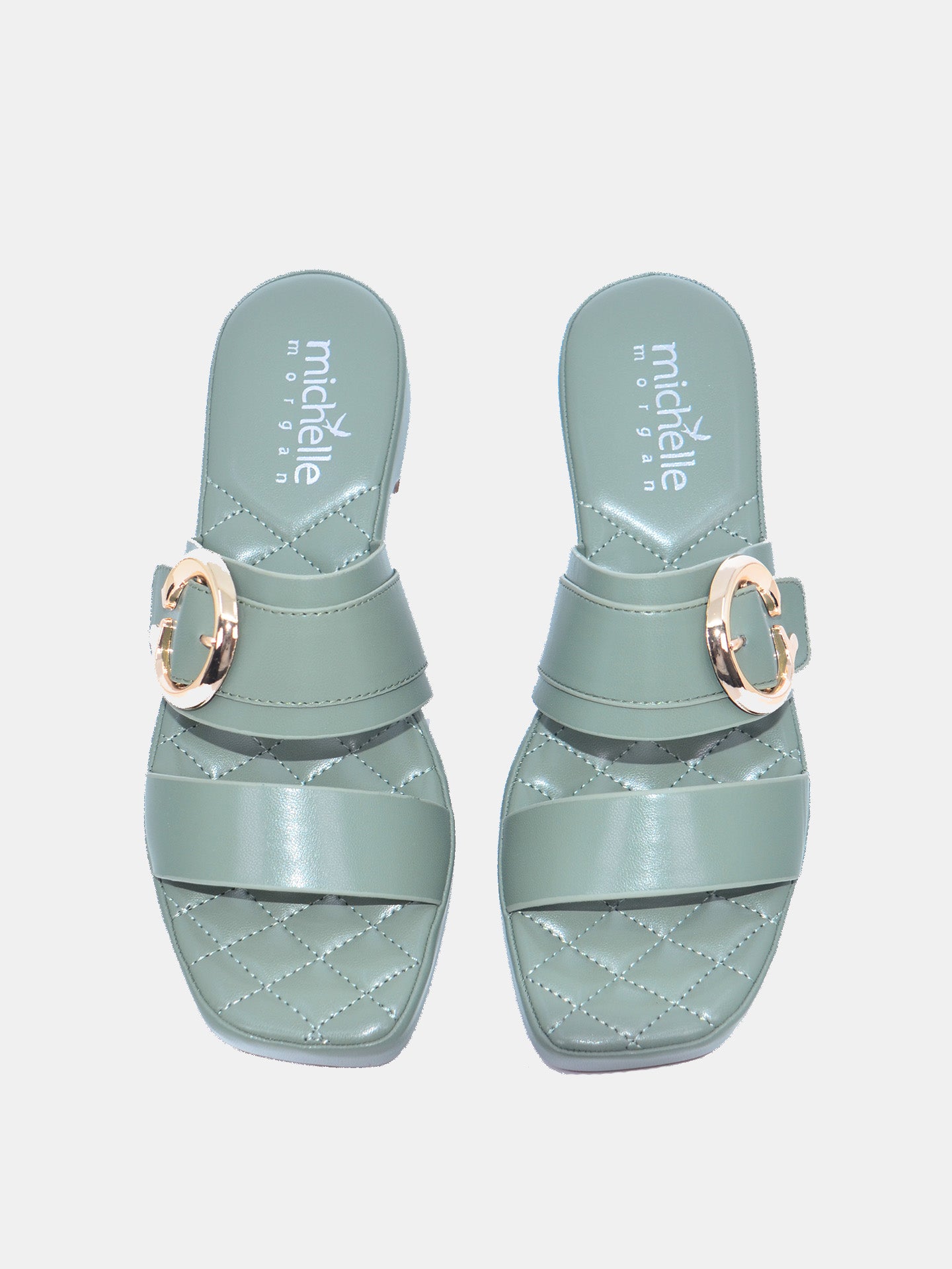 Michelle Morgan 114RJ934 Women's Sandals #color_Green