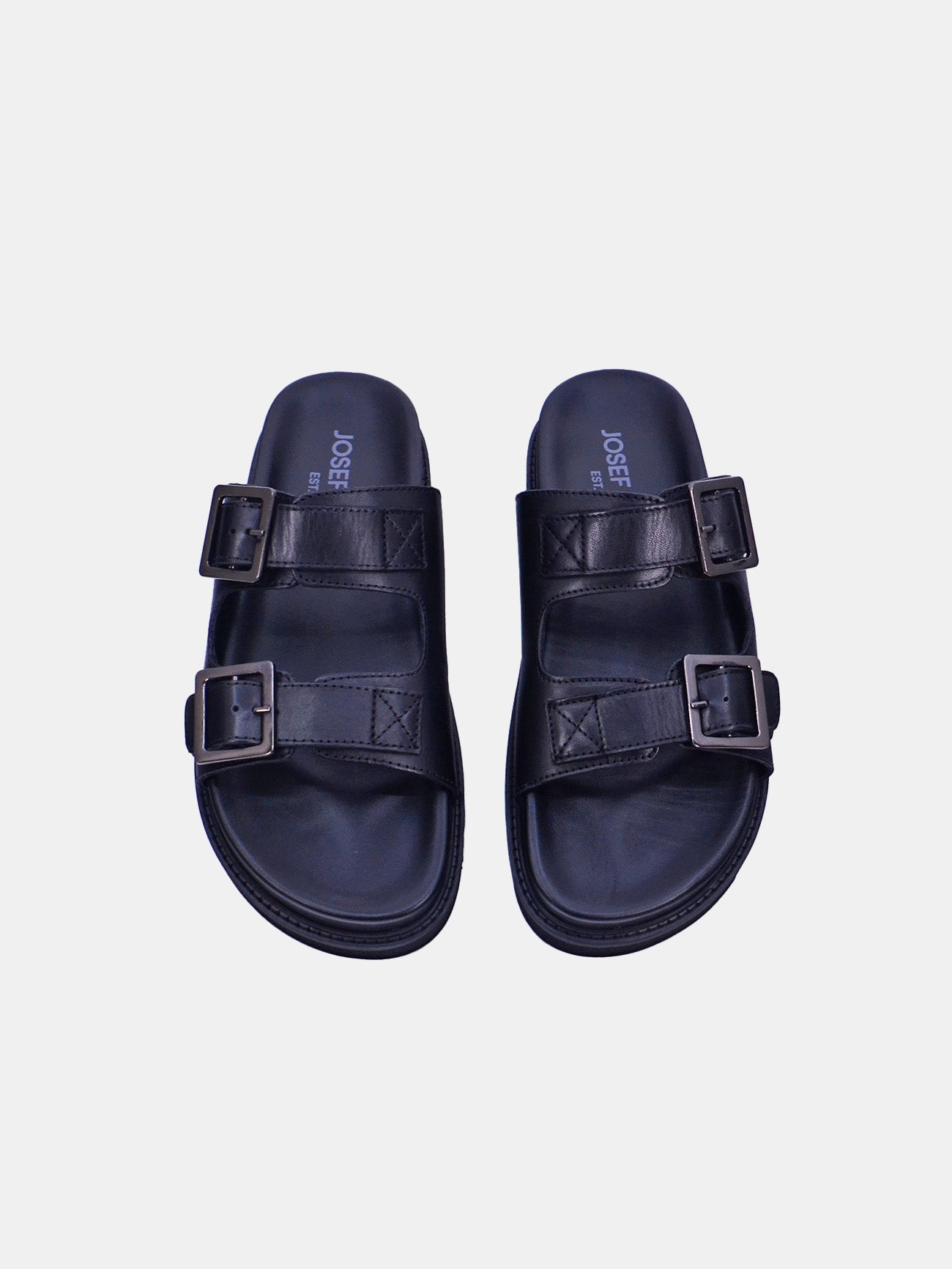 Josef Seibel 58402-AR317 Men's Casual Sandals #color_Black