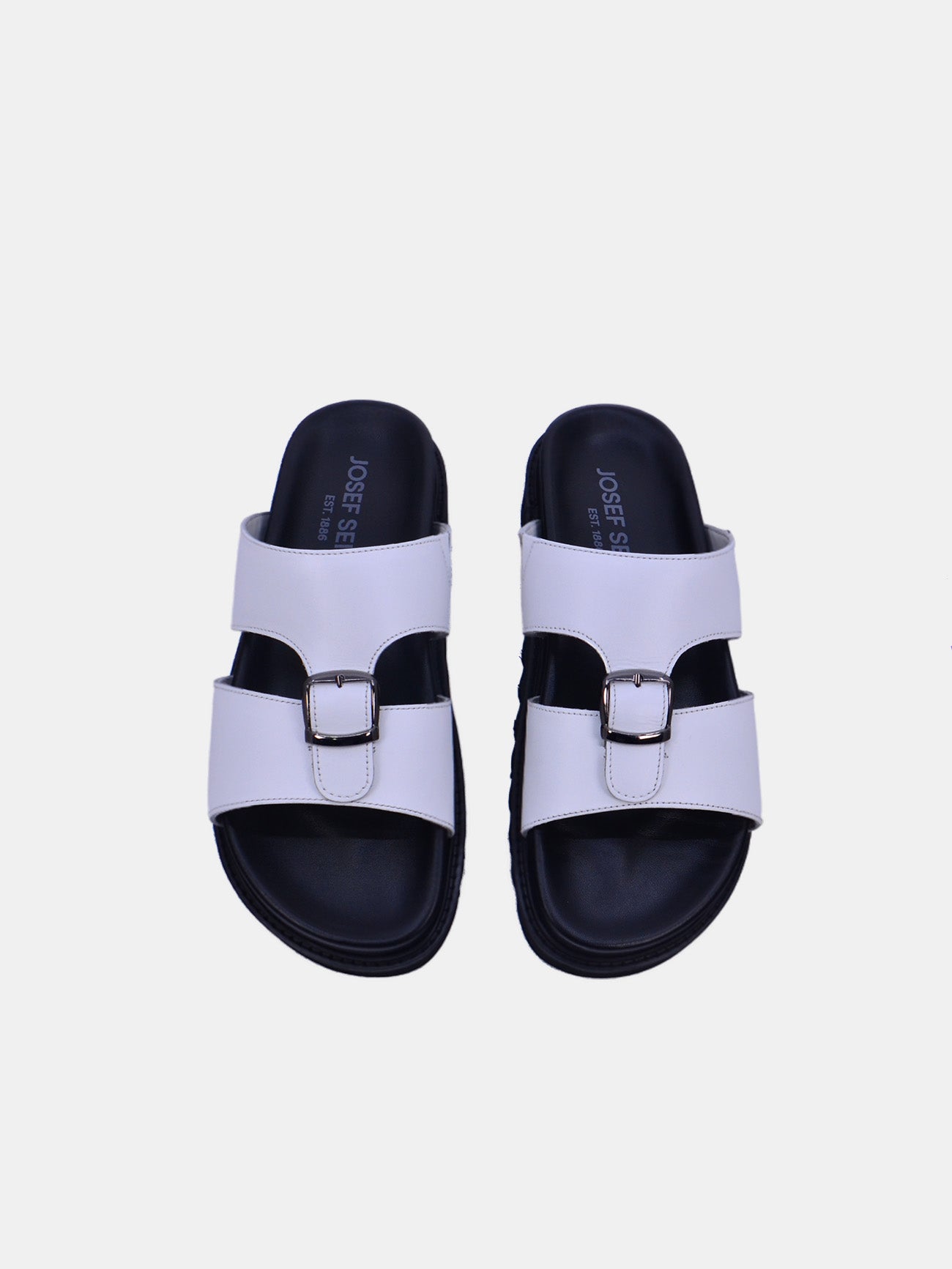Josef Seibel 58403 Men's Casual Sandals #color_White