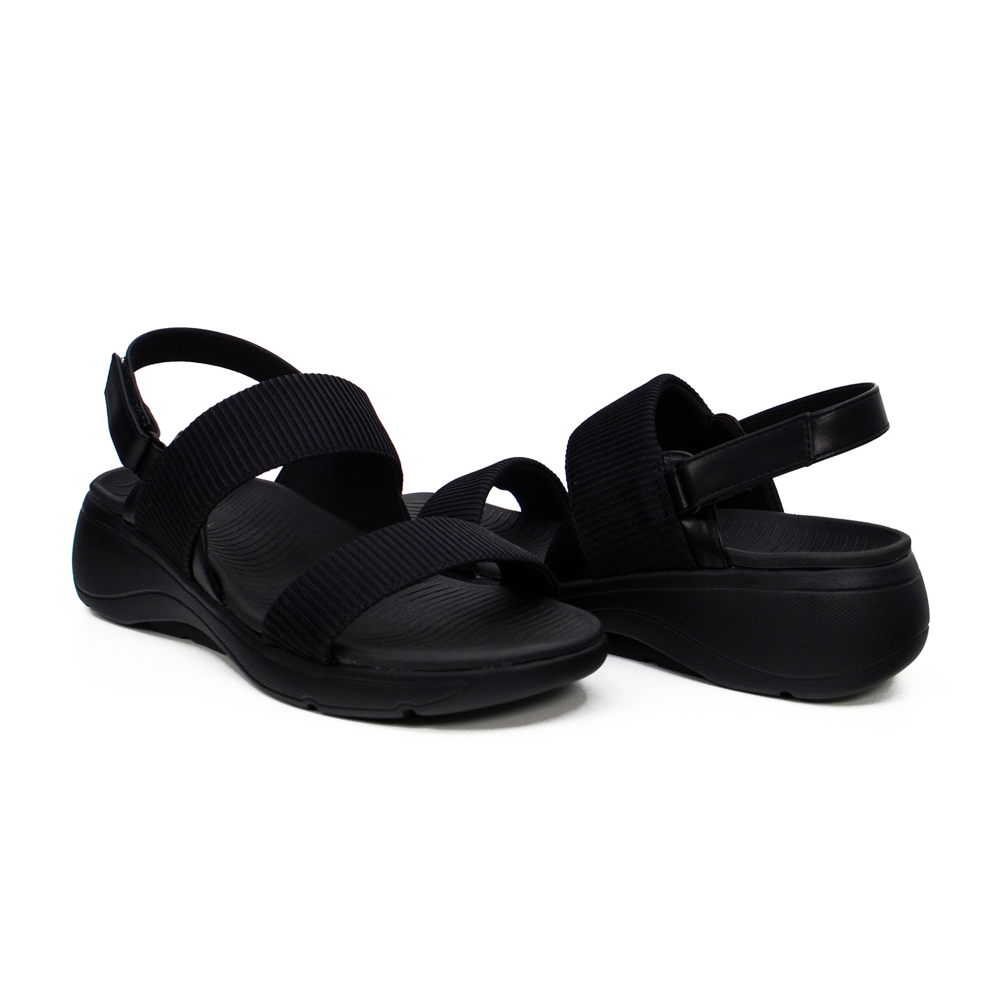 Mynaal 23Abt532 Women's Flat Sandal #color_Black