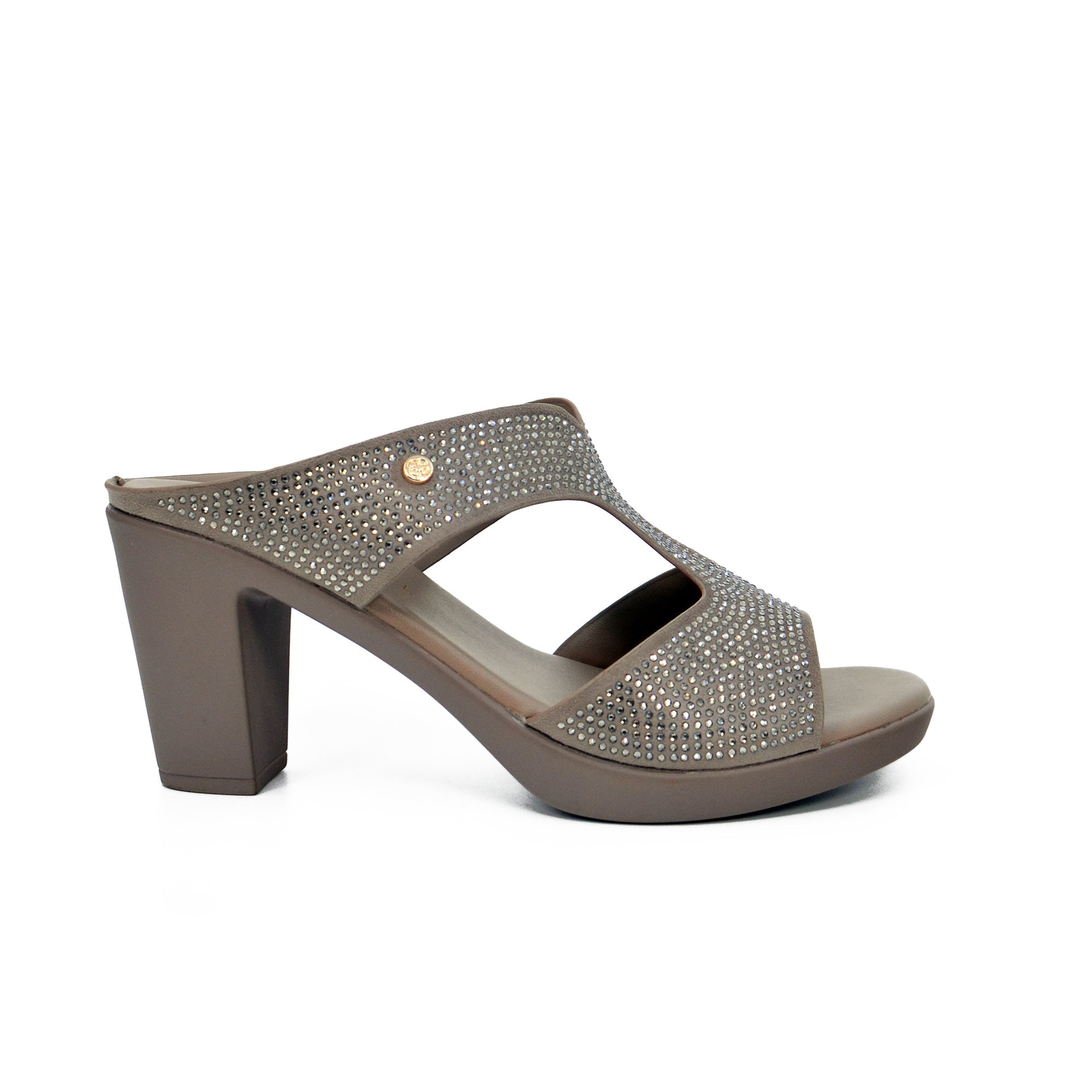 Mynaal Rjl199-11B Women's Block Heel Sandal #color_Gray