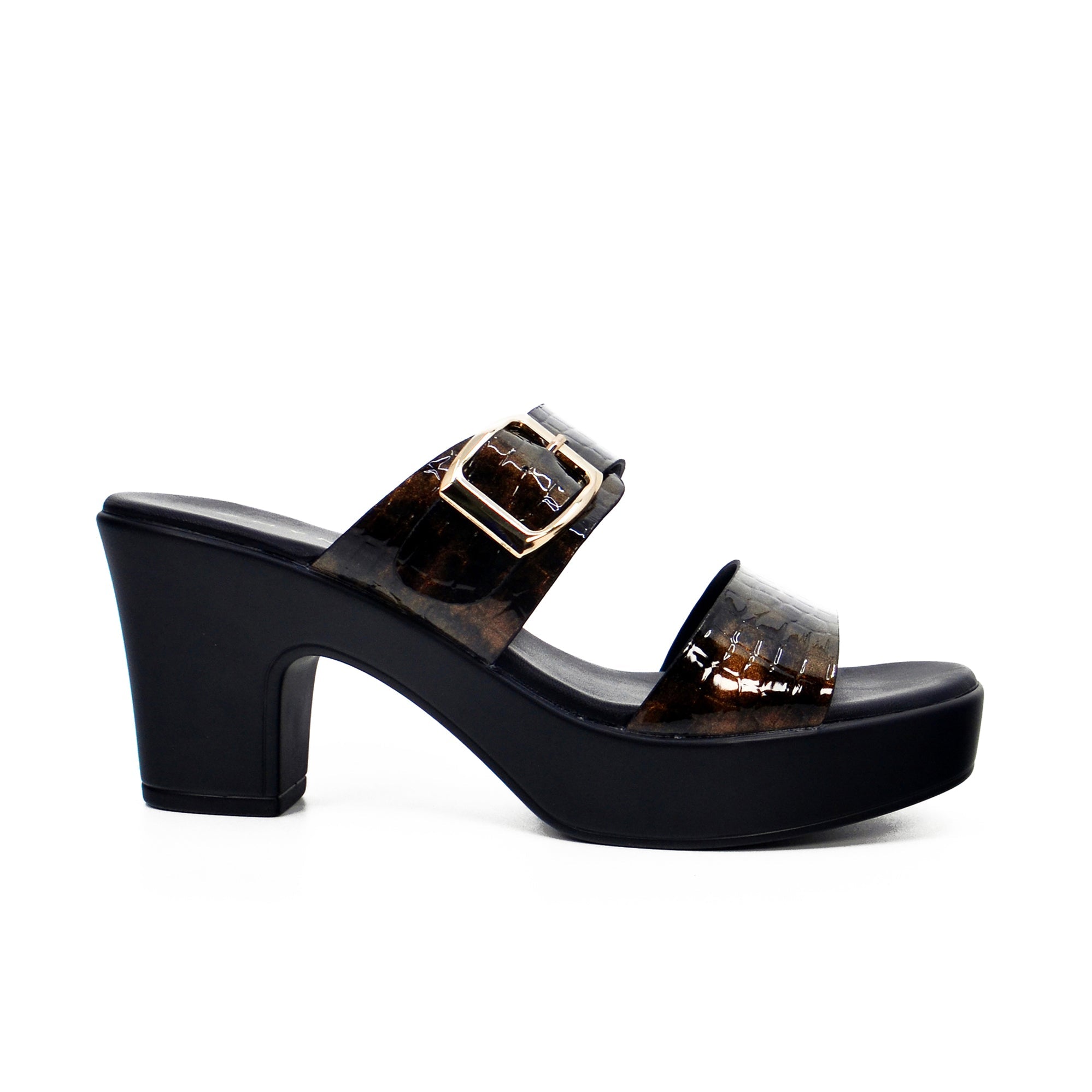 Mynaal 114Rj857 Women's Platform Heel Sandal #color_Brown