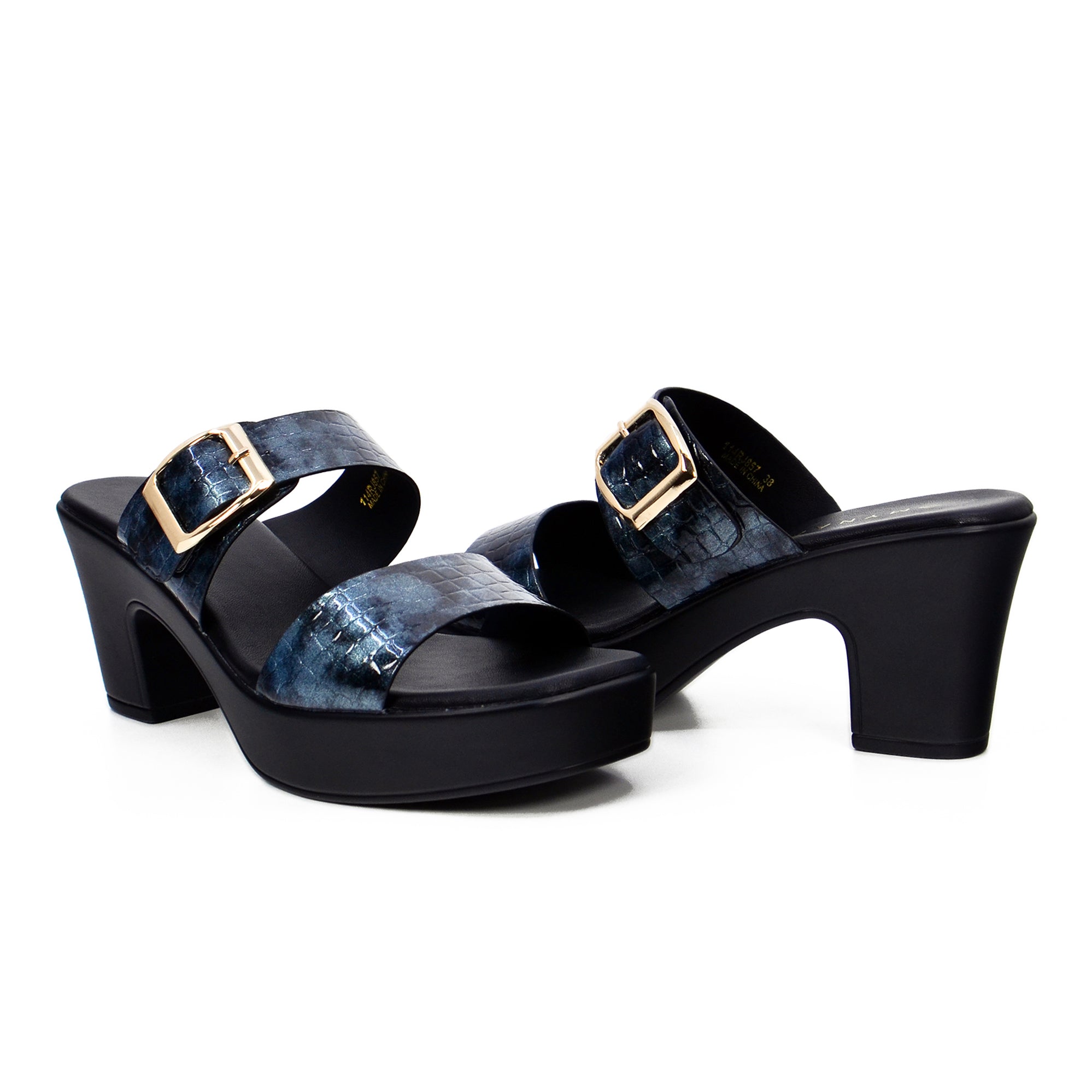 Mynaal 114Rj857 Women's Platform Heel Sandal #color_Gray
