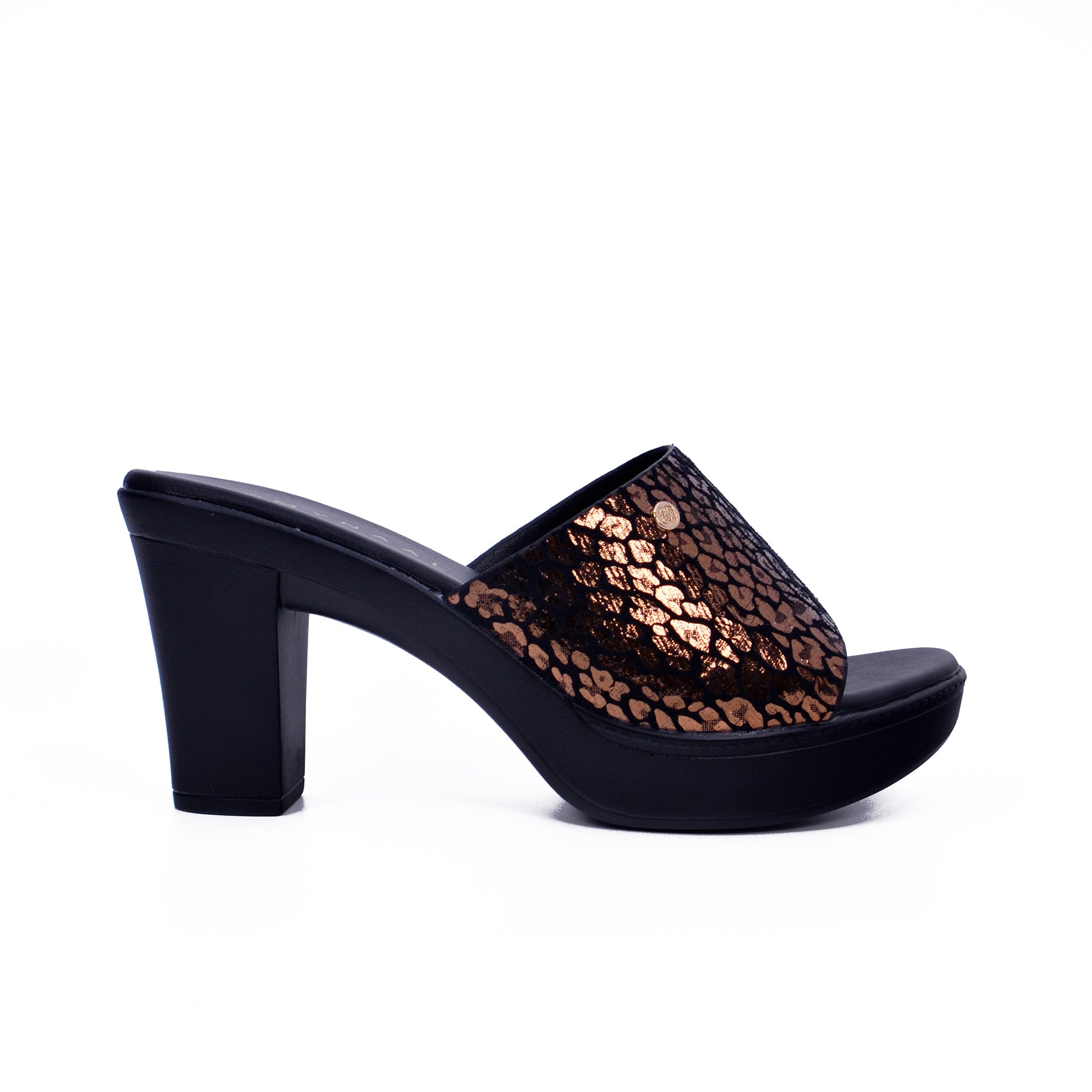 Mynaal 314Rc866 Women's Block Heel Sandal #color_Brown