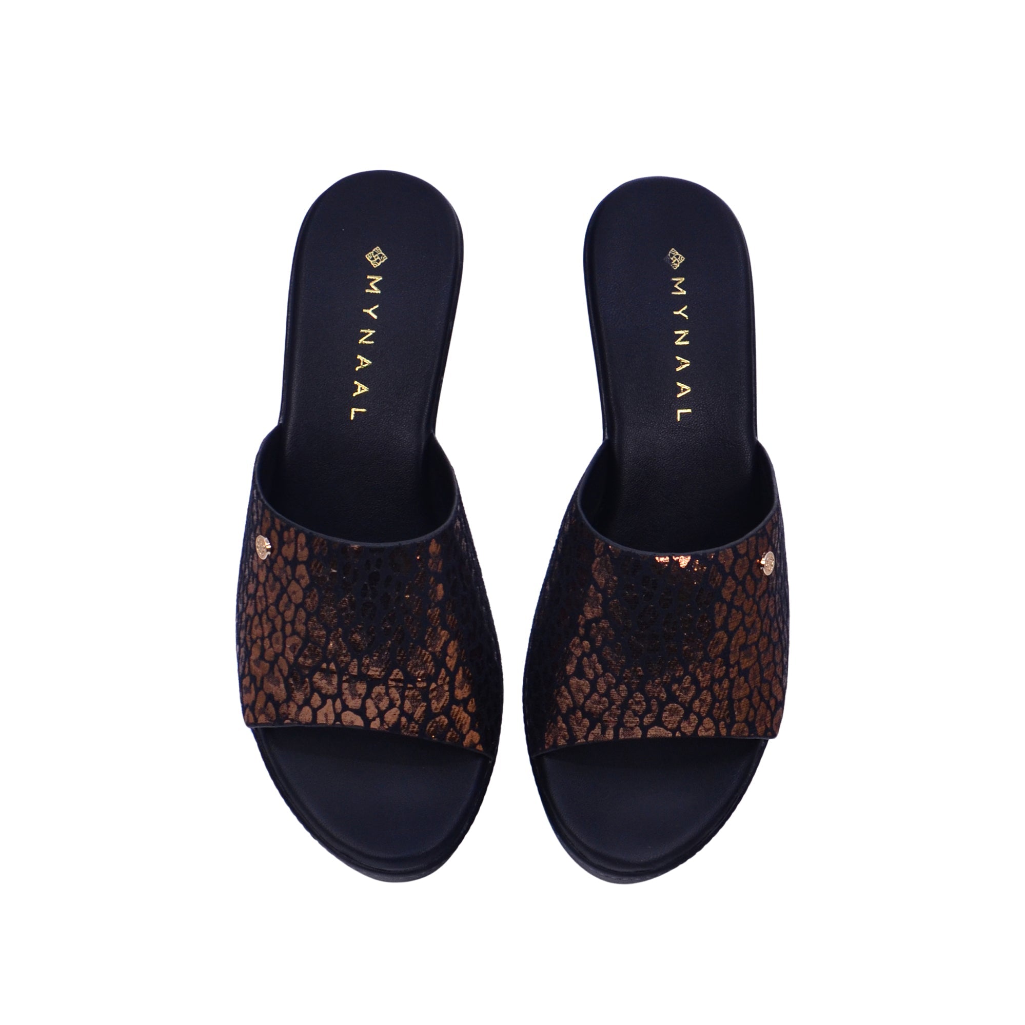 Mynaal 314Rc866 Women's Block Heel Sandal #color_Brown