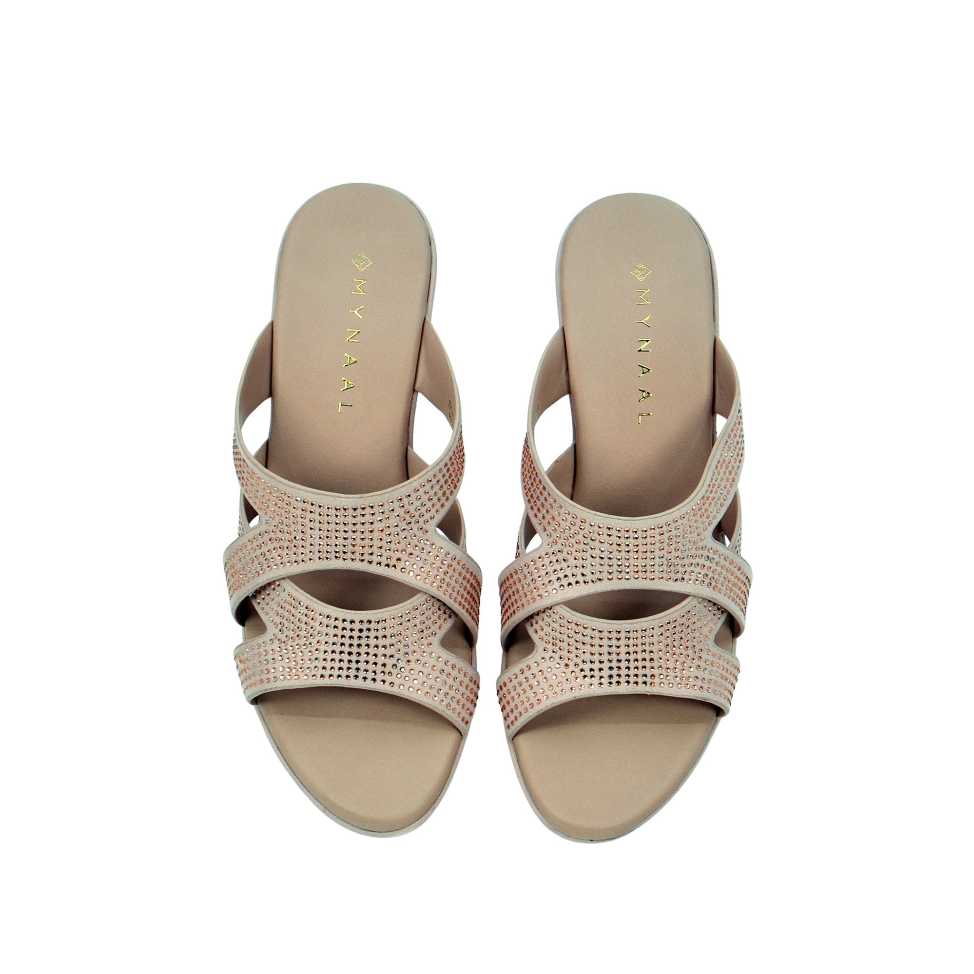 Mynaal 314Rj62C Women's Block Heel Sandal #color_Pink