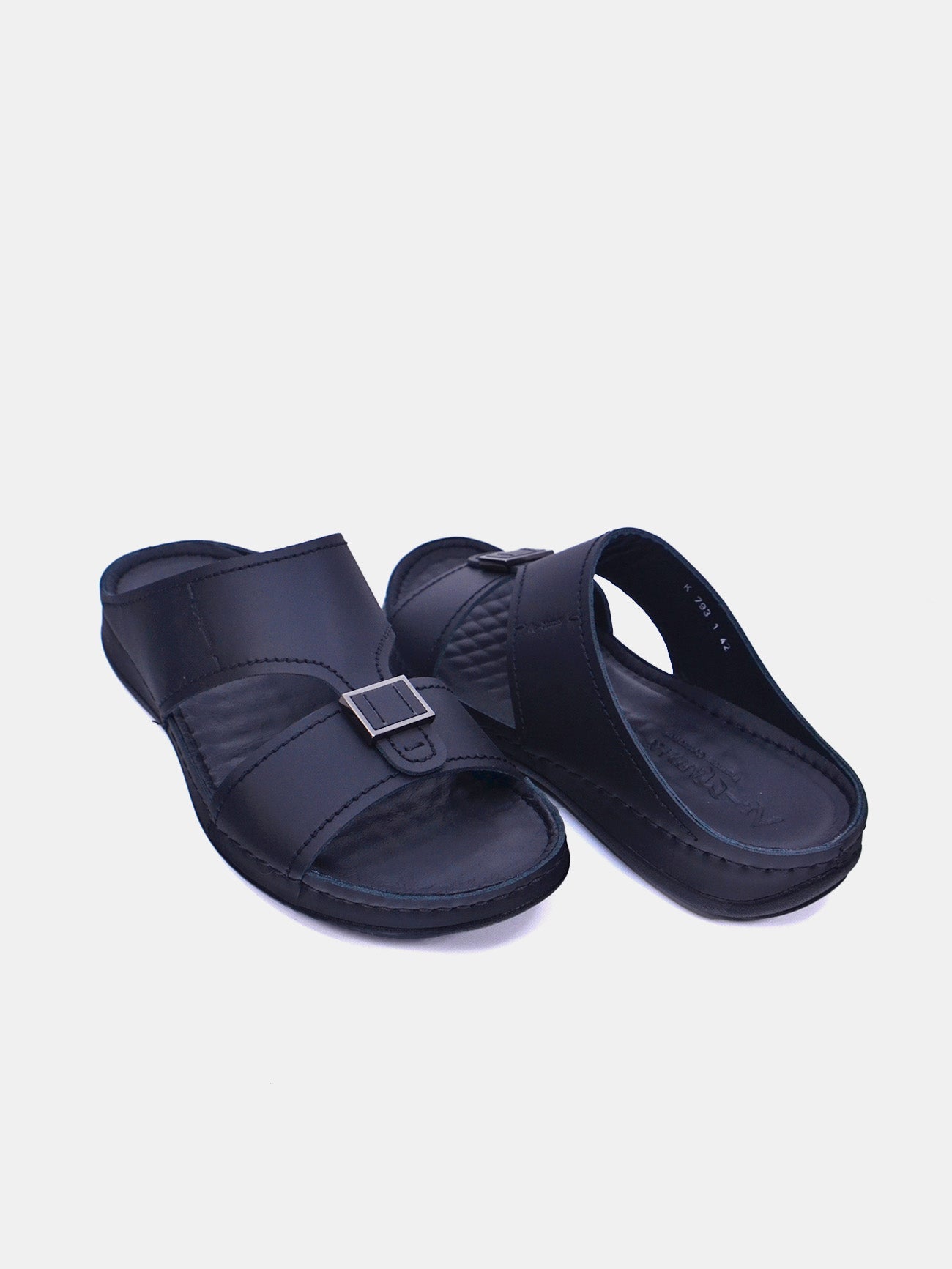 Al Maidan K-793 Men's Arabic Sandals #color_Black