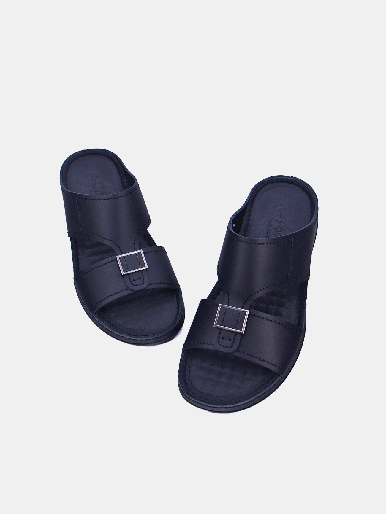Al Maidan K-793 Men's Arabic Sandals #color_Black