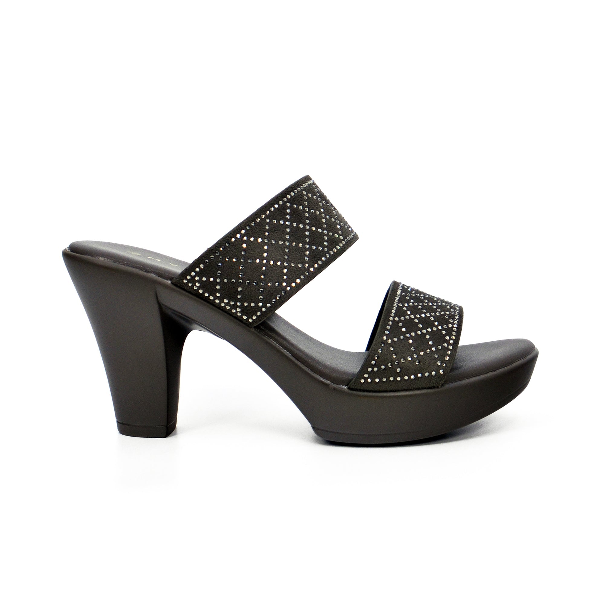 Mynaal 913Rj096 Women's Block Heel Sandal #color_Brown